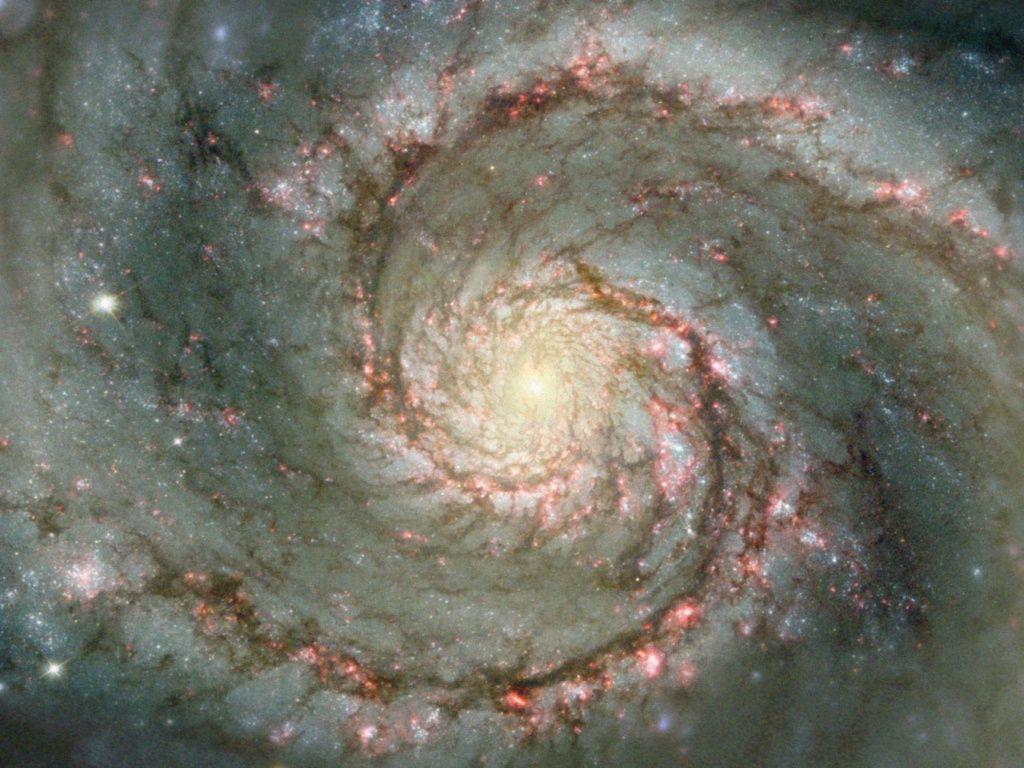 1024x768 Space Whirlpool Galaxy Wallpaper