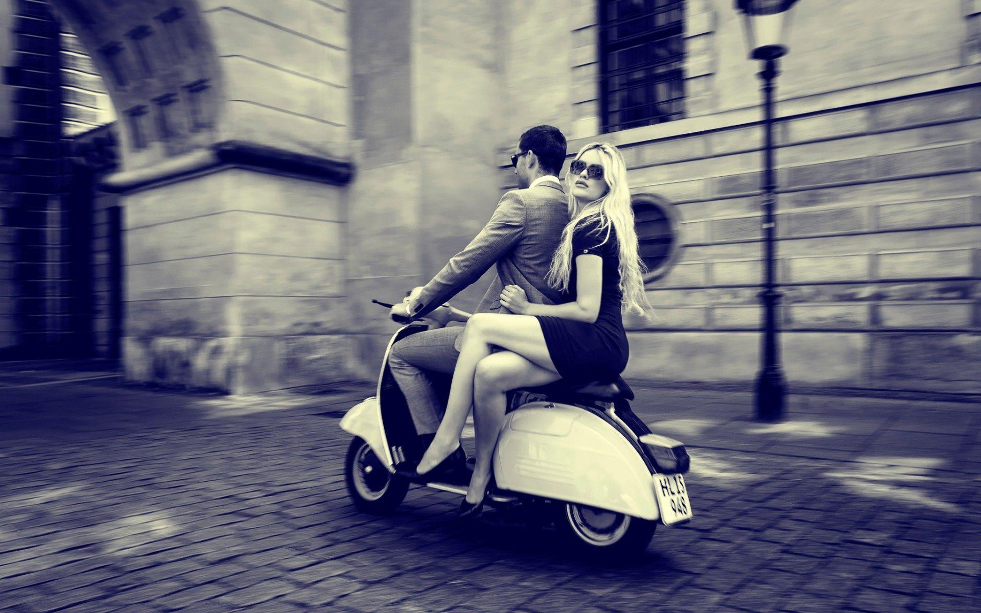 1920x1200 Wallpaper retro, scooter, vespa, vintage desktop wallpaper