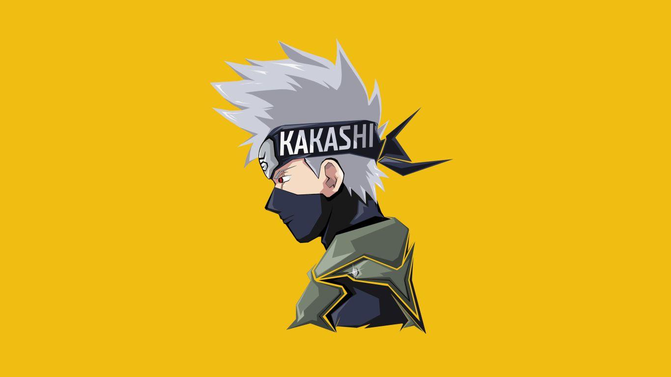 1366x768 Kakashi Hatake Minimal 4K 8K 1366x768 Resolution Wallpaper, HD Minimalist 4K Wallpaper, Image, Photo and Background