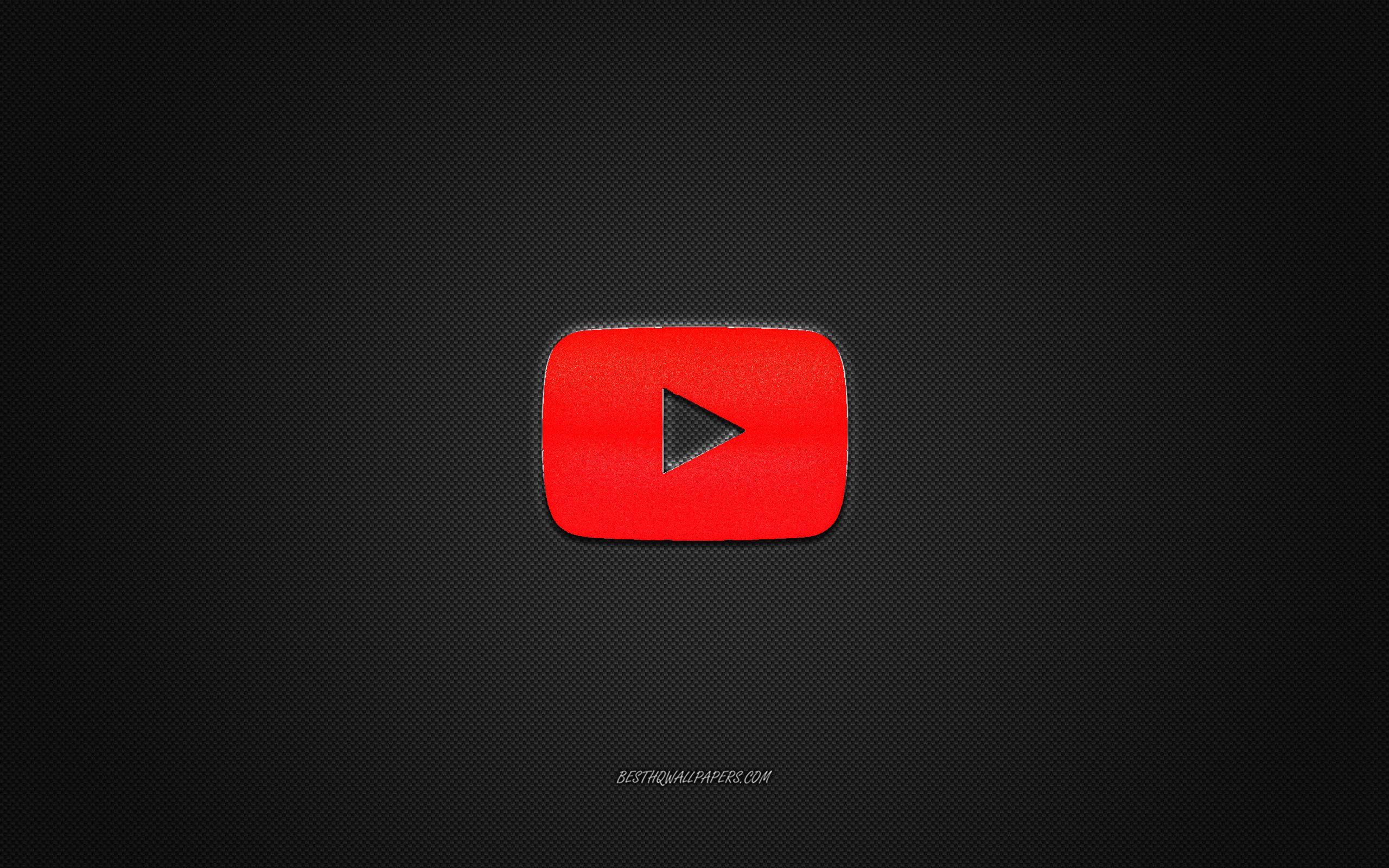 Biểu tượng Youtube 2560x1600, Biểu trưng sáng bóng màu đỏ, Biểu tượng kim loại trên Youtube - Hình nền 2560x1600 - teahub.io