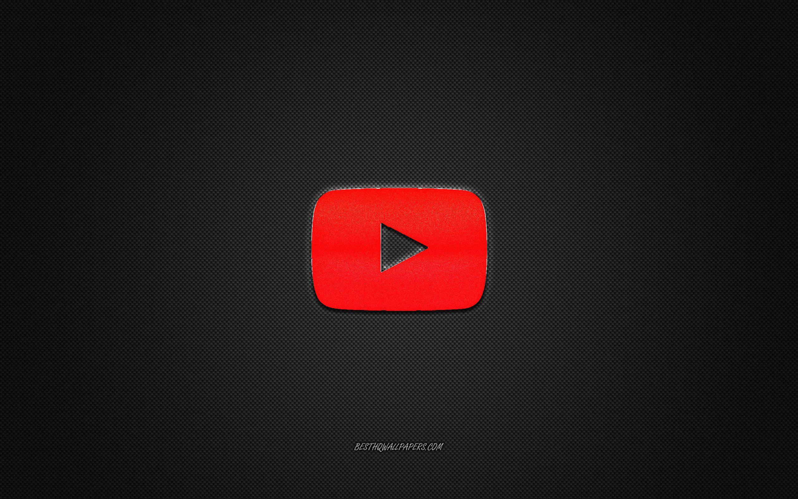Biểu tượng Youtube 2560x1600, Biểu trưng sáng bóng màu đỏ, Biểu tượng kim loại trên Youtube - Hình nền 2560x1600 - teahub.io