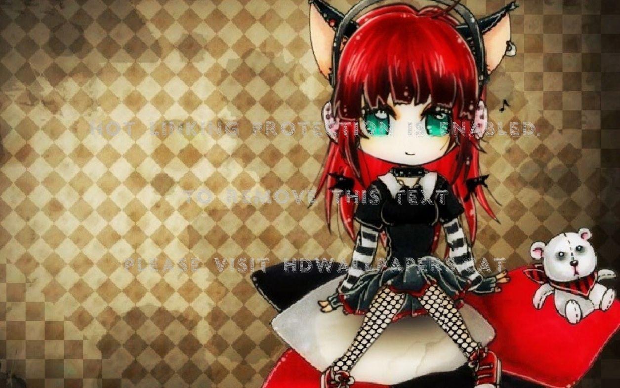 1255x786 cute emo scene punk girl cat anime