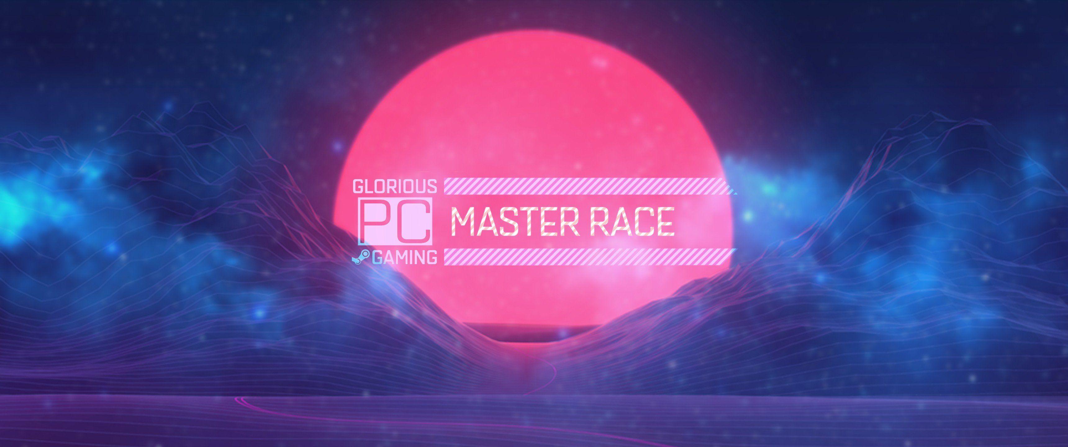 3440x1440 PC Master Race, Simple, Retro style Wallpaper HD / Desktop and Mobile Background