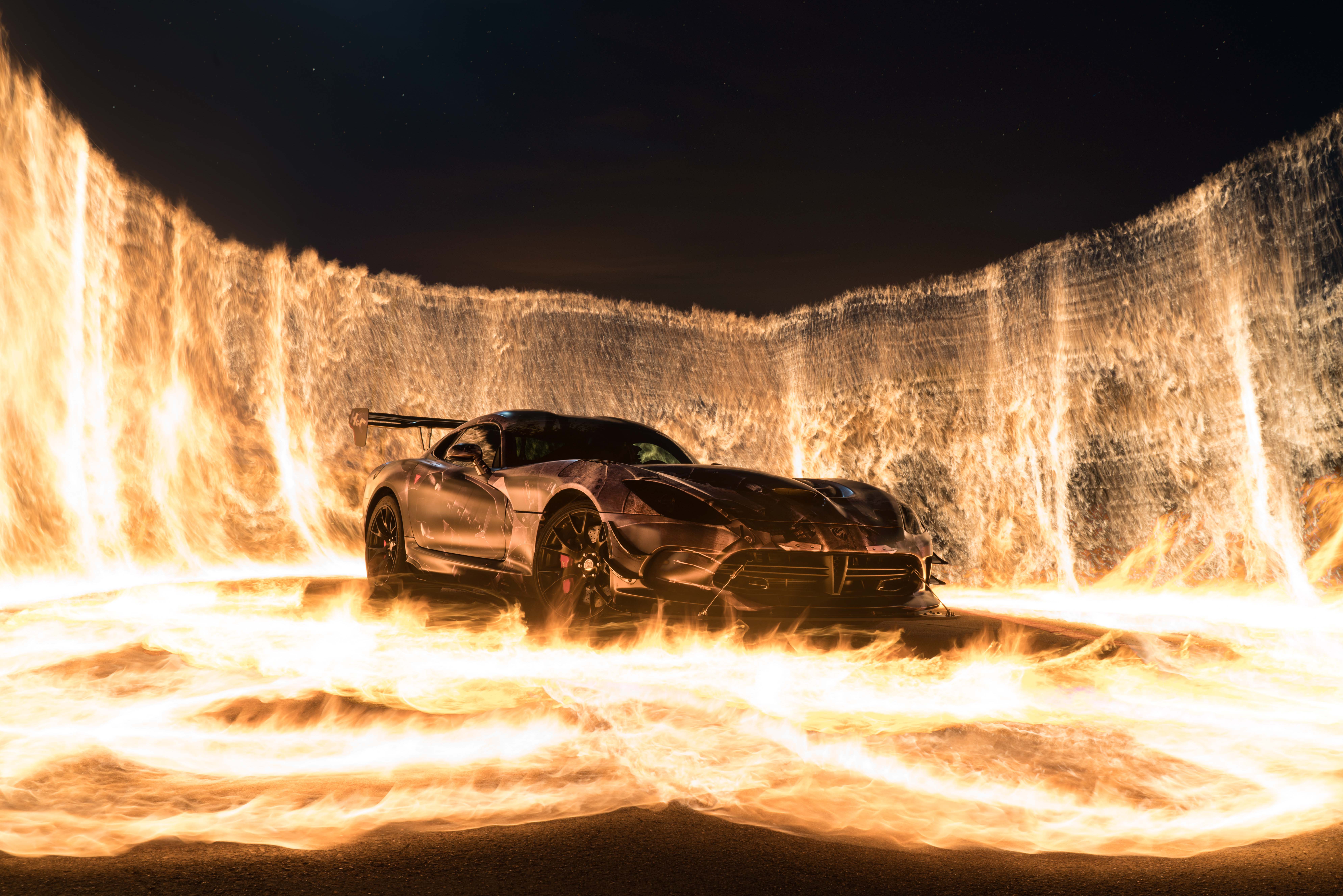 7952x5304 Sports Car On Fire 8k HD 4k Wallpaper, Image, Background, Photo and Picture