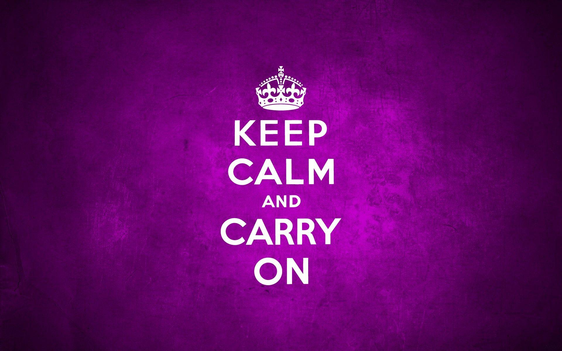 1920x1200 HD Keep Calm and Carry On Wallpaper
