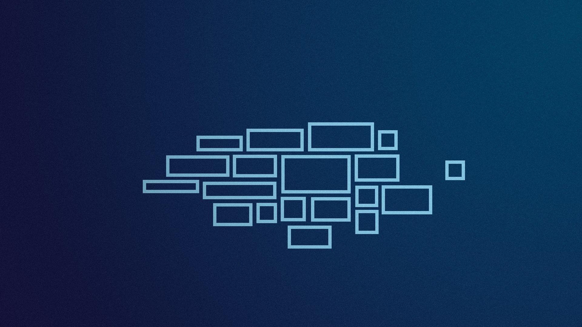 1920x1080 Abstract Squares In Blue HD Desktop Wallpaper Background download