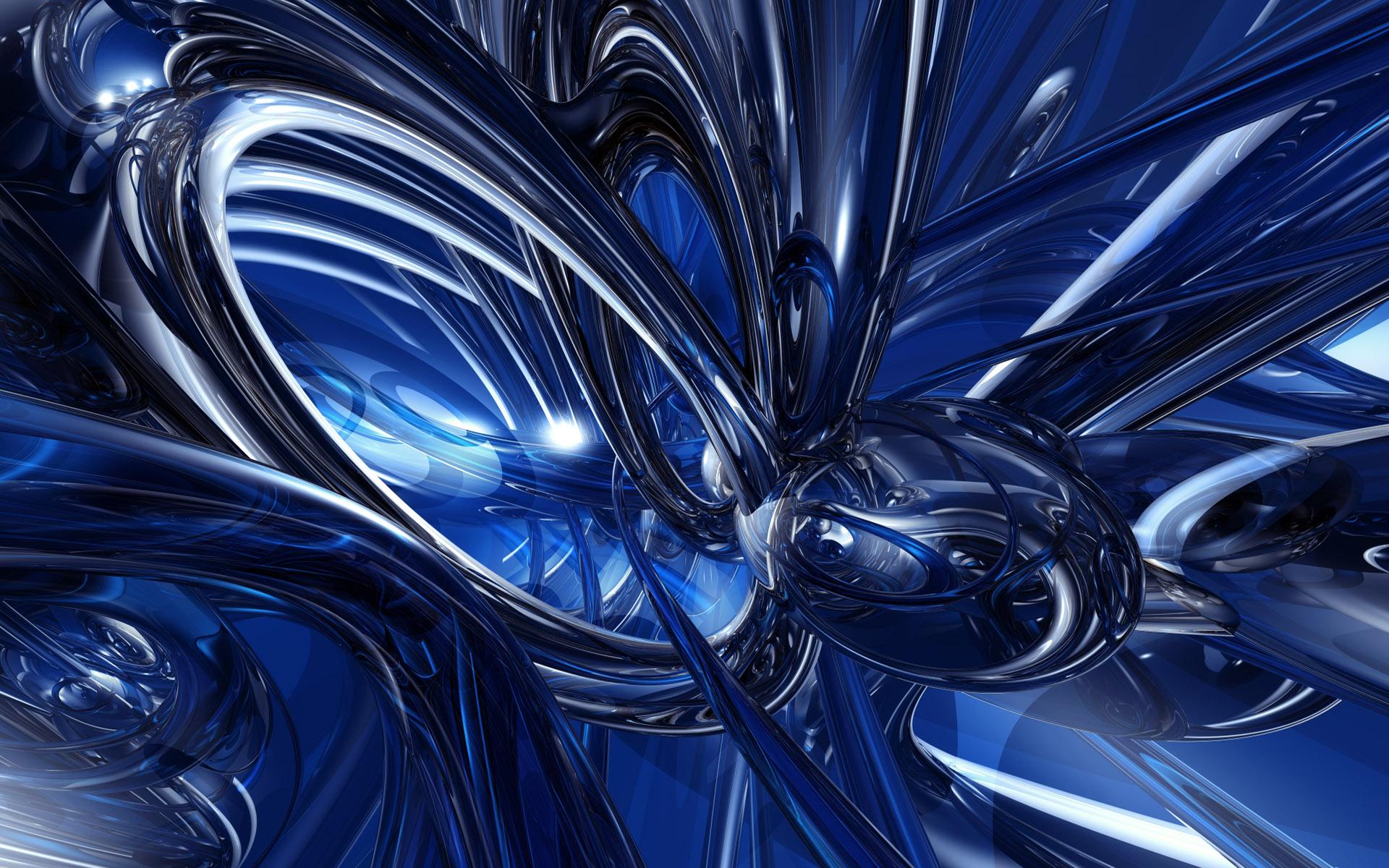 1920x1200 HD Blue Abstract Wallpaper