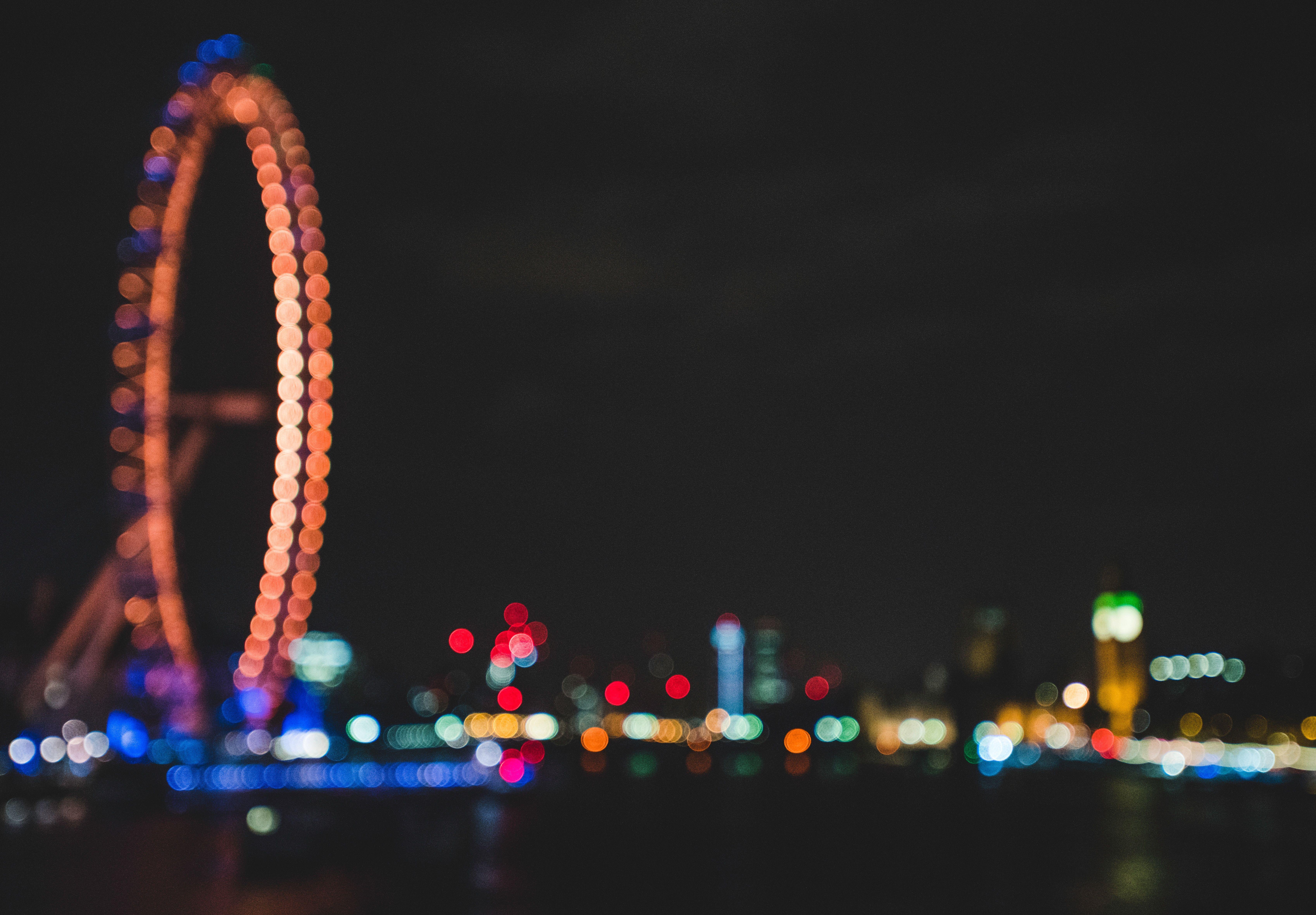 6792x4724 London UK Night Light Blurred Photography UHD 4K 3840x2400 Resolution Wallpaper, HD City 4K Wallpaper, Image, Photo and Background