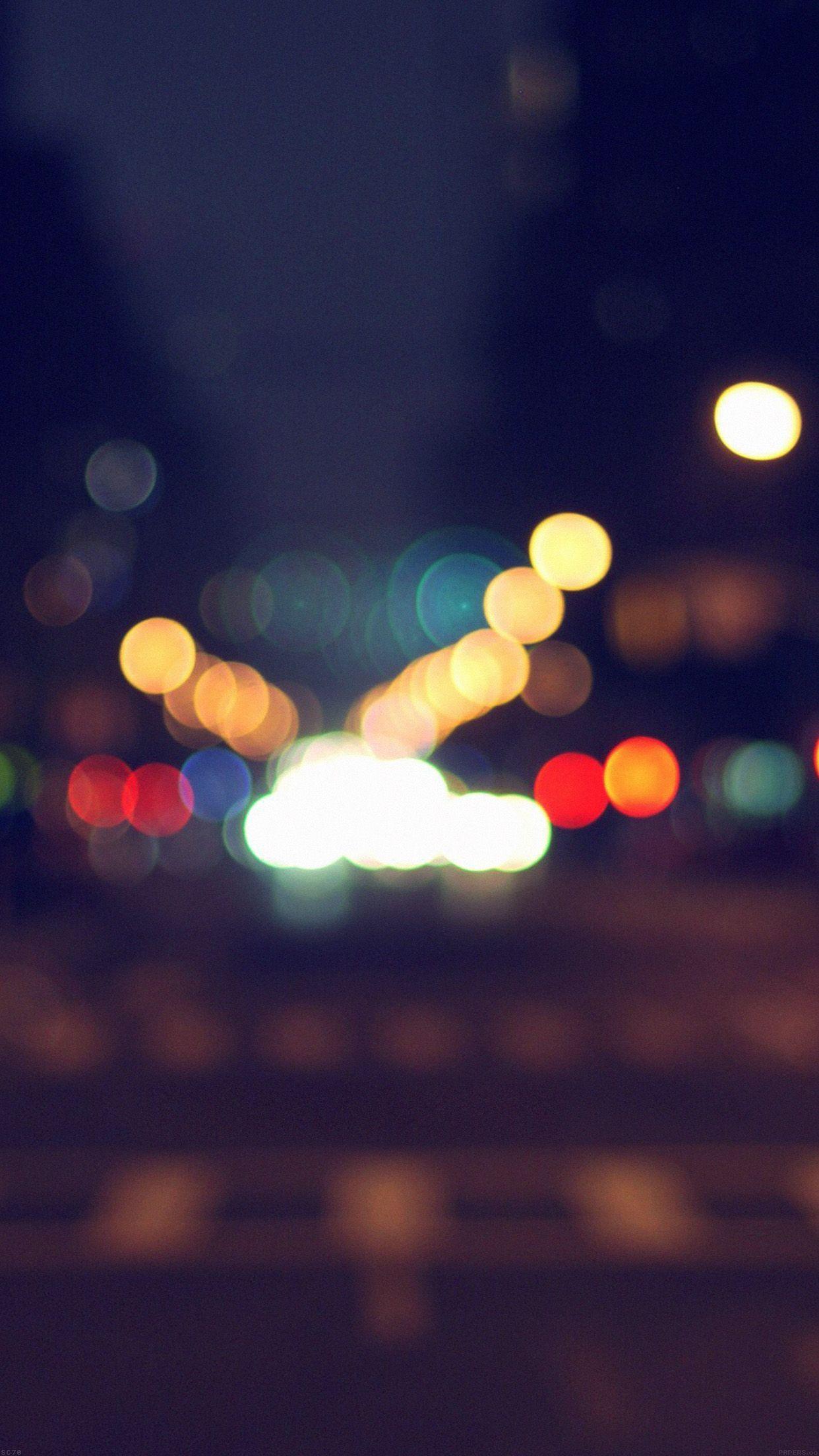 1242x2208 8th Avenue Chelsea Manhattan Blue Newyork Bokeh City Android wallpaper HD wallpaper