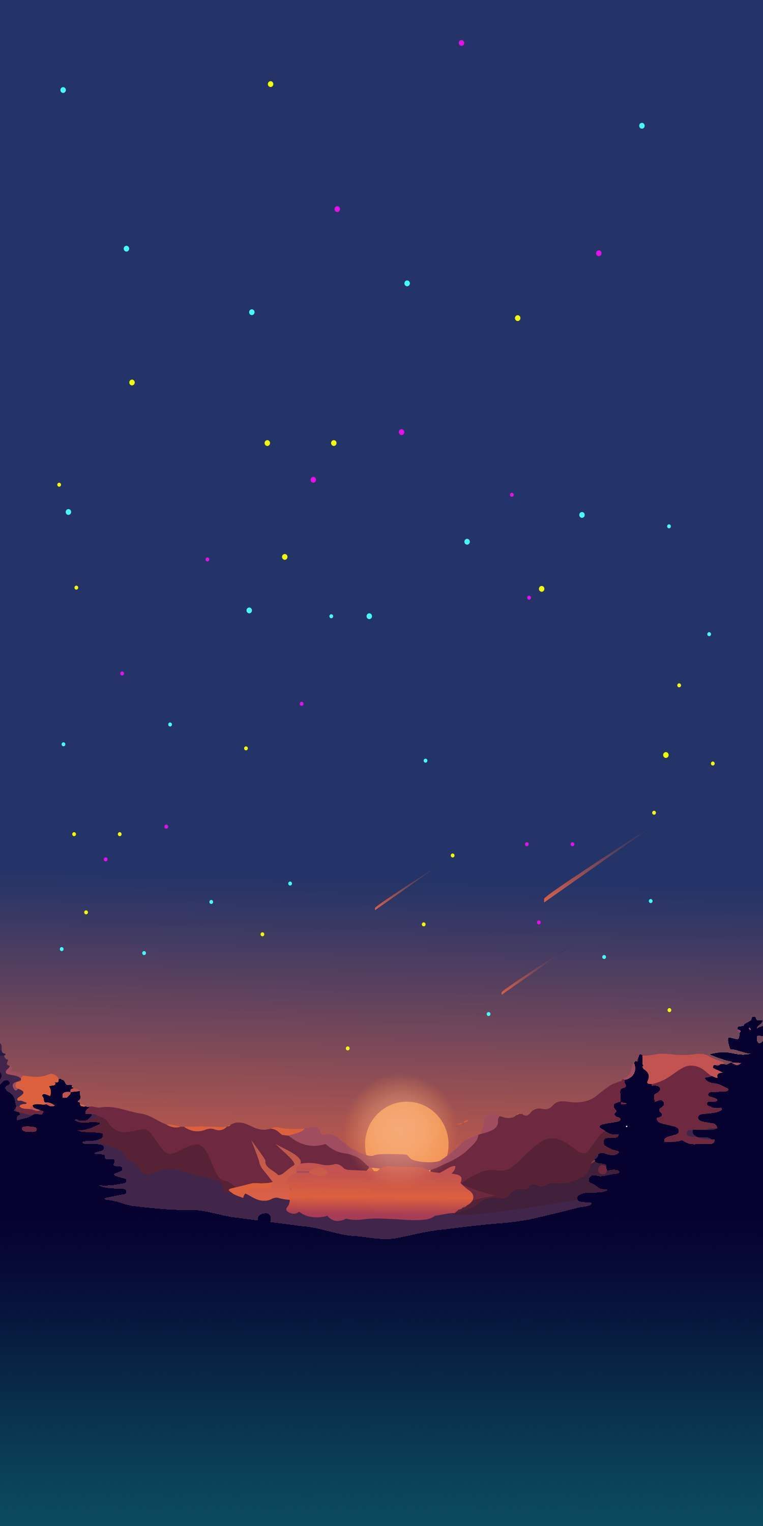 43++ Phone Wallpaper Minimalist Night Download