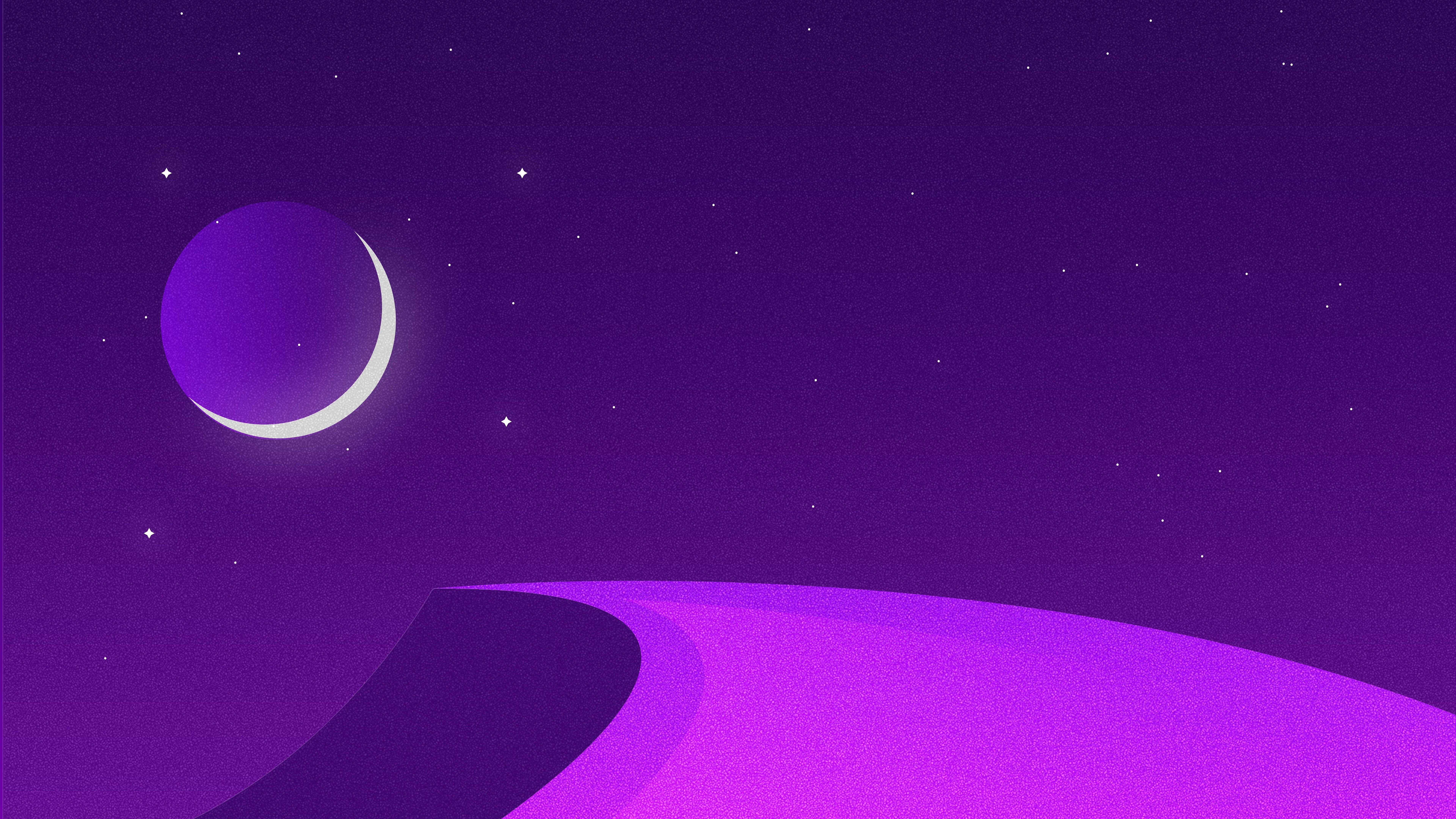 7680x4320 Purple Minimalist Wallpaper