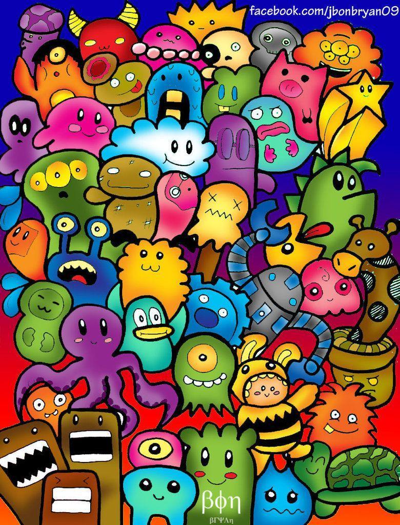 Colorful Doodle Art Wallpapers - Top Free Colorful Doodle Art Backgrounds -  WallpaperAccess