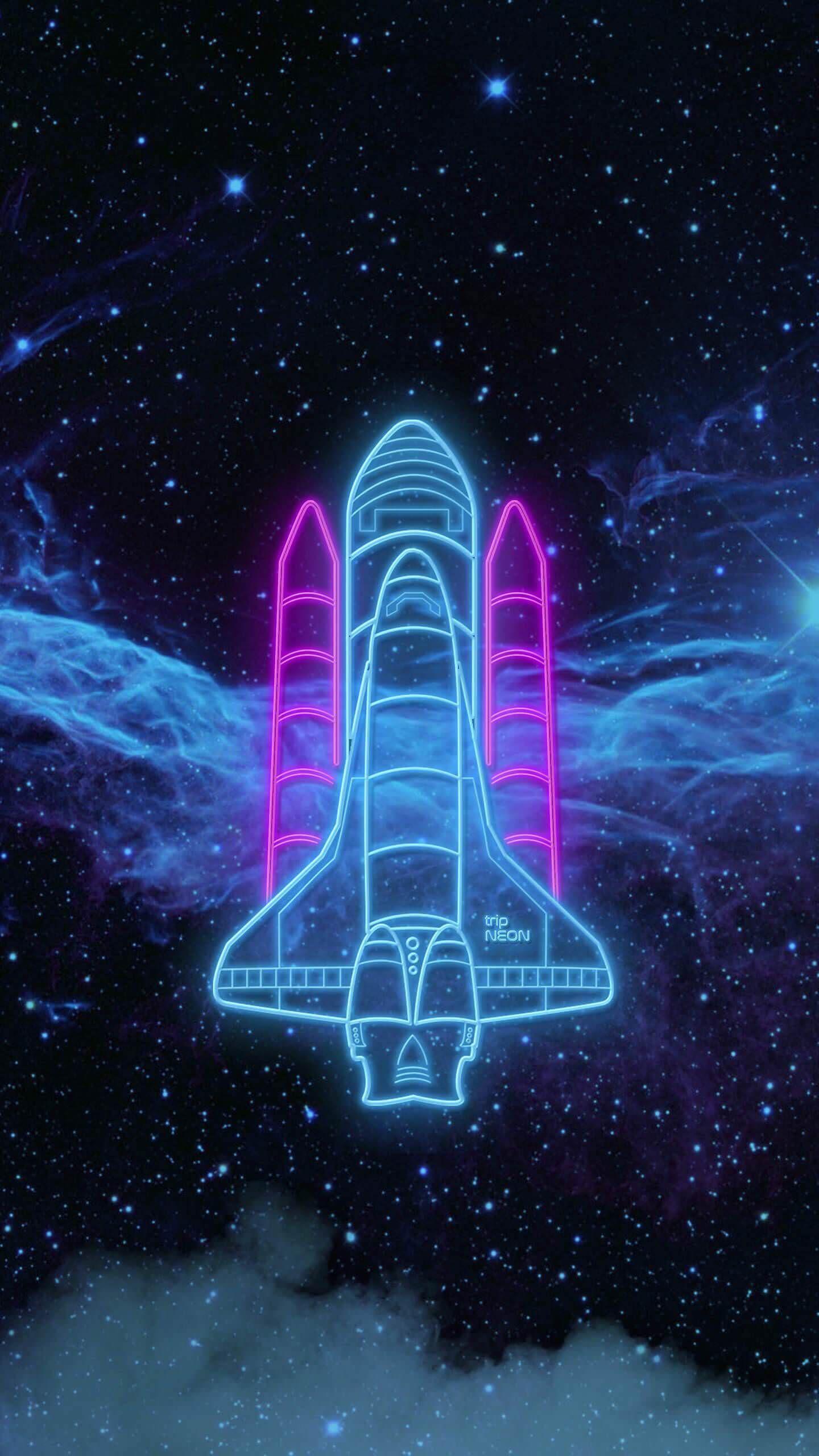 1440x2560 Free download Neon Spaceship Wallpaper iphone neon Nasa wallpaper Neon wallpaper [1440x2560] for your Desktop, Mobile & Tablet. Explore Astronaut Girl Aesthetic Wallpaper. Astronaut Wallpaper, Cool Astronaut Wallpaper, Astronaut Sloth Wallpaper