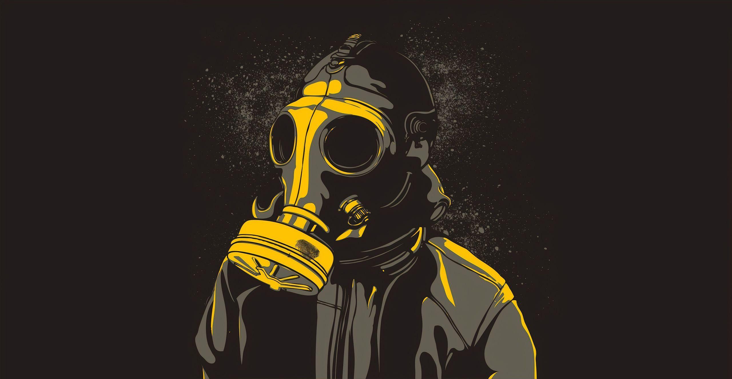 2560x1328 Gas Mask Wallpaper 4k Wallpaper & Background Download