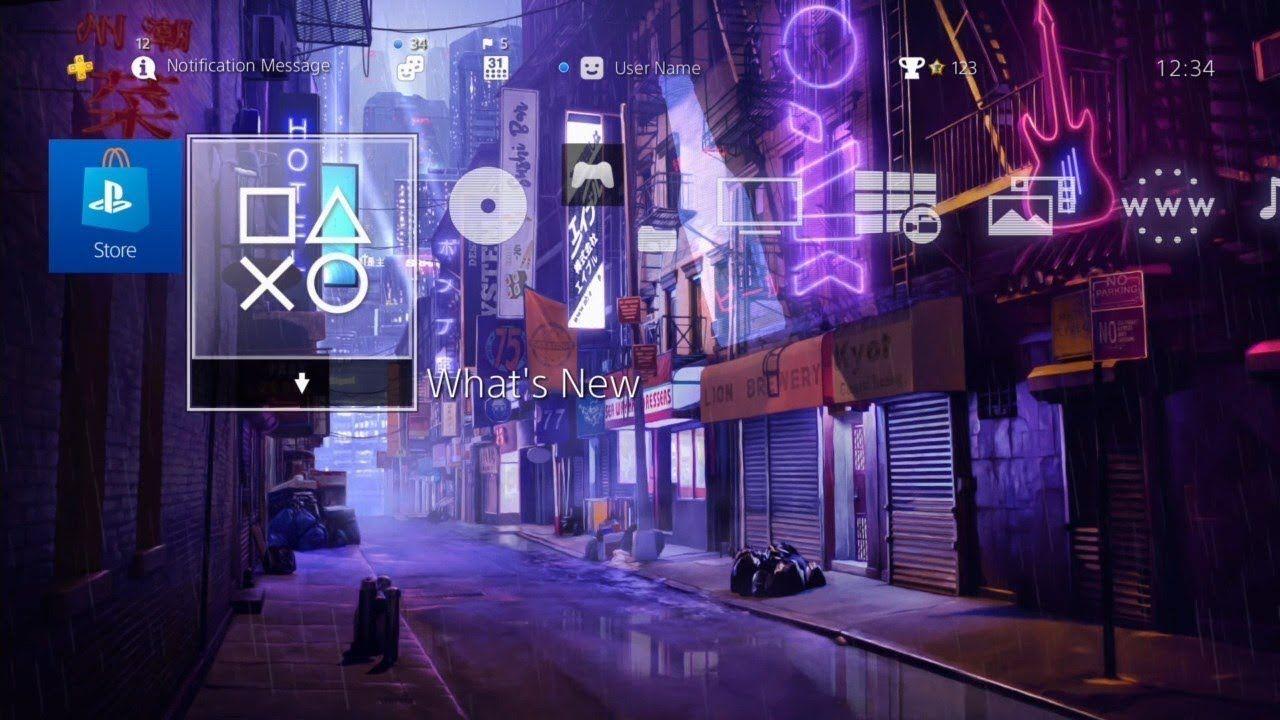 1280x720 Cyberpunk Alley Dynamic Theme