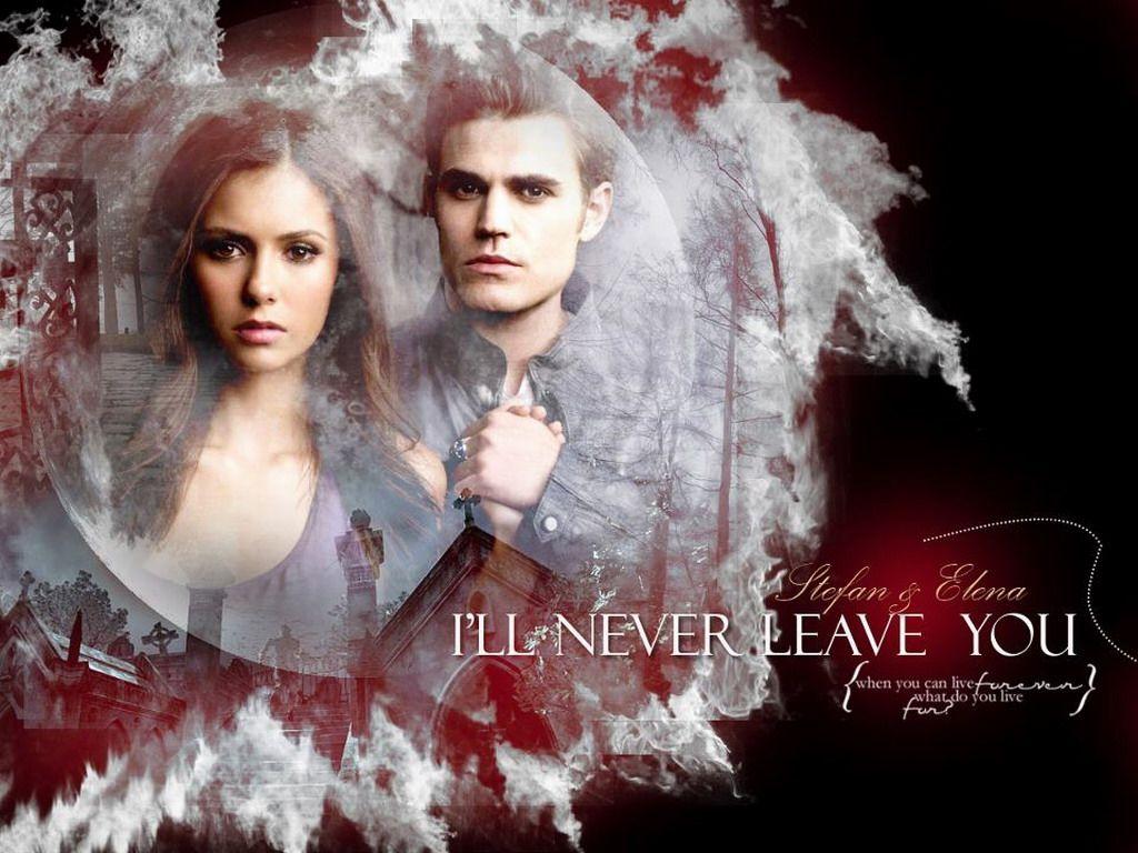 1024x768 Vampire Diaries Stefan And Elena Wallpaper
