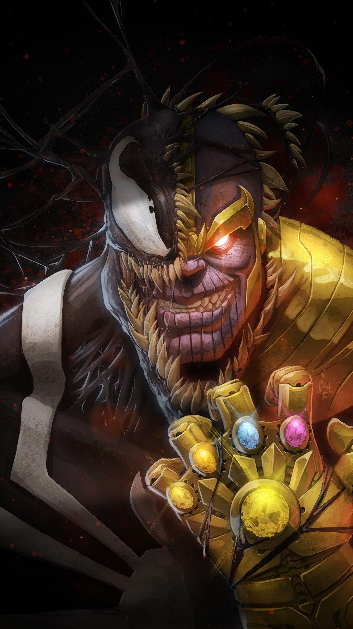 1440x2560 Venomized Thanos