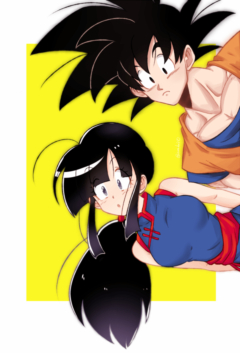 816x1200 Goku And Chi Chi Wallpaper
