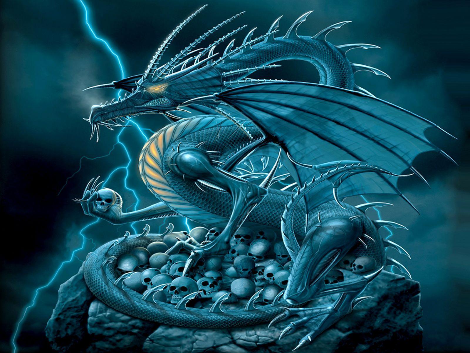 1600x1200 Electric Dragon Wallpaper