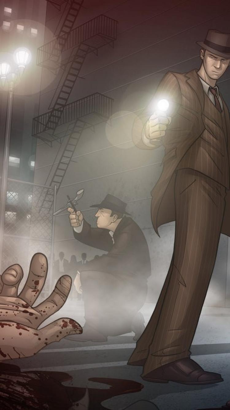 750x1334 Video games fan art l.a. noire wallpaper