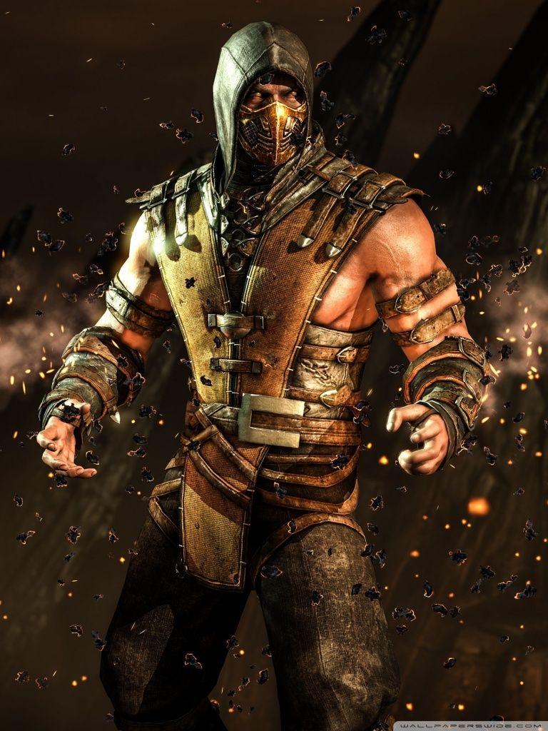 768x1024 Mortal Komabt X Scorpion ❤ 4K HD Desktop Wallpaper for • Wide