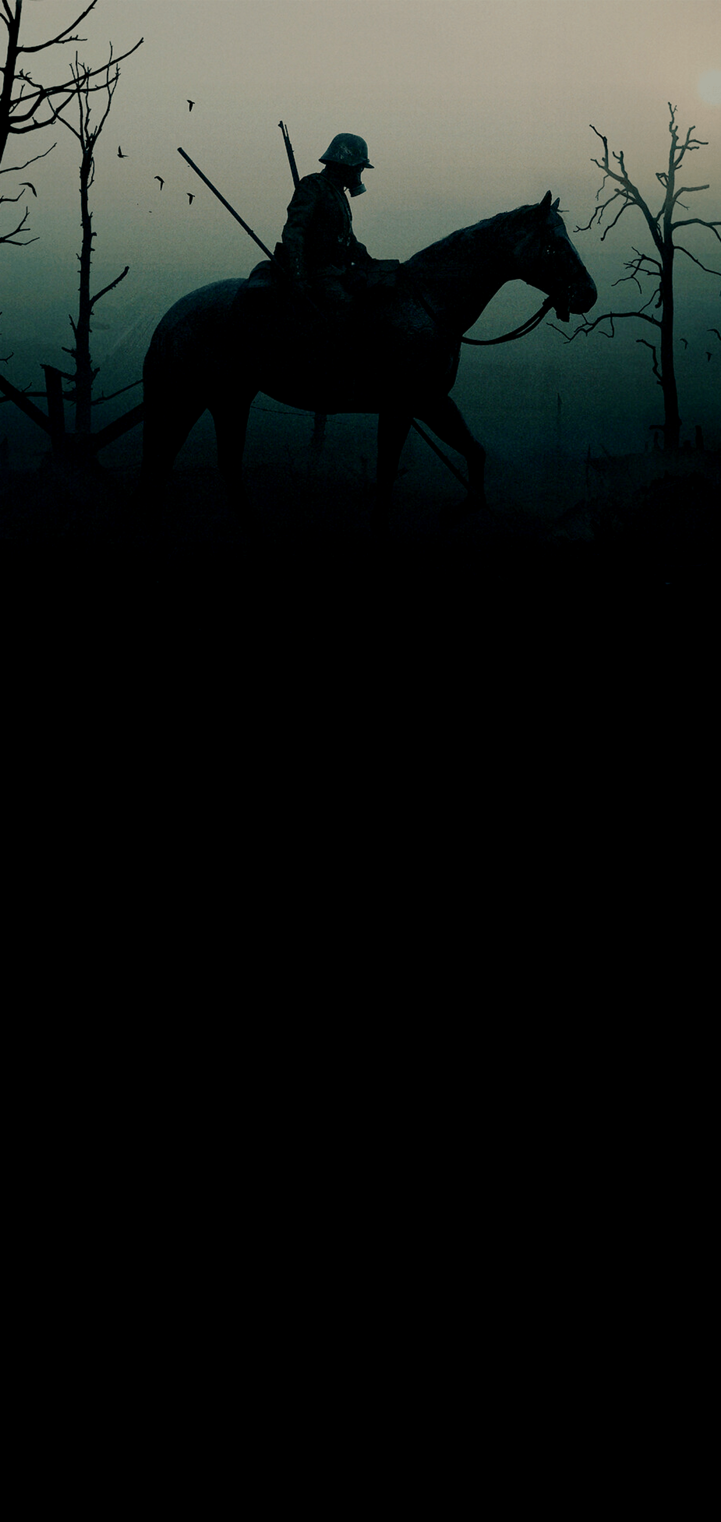 1440x3040 Black Horse iPhone Wallpaper