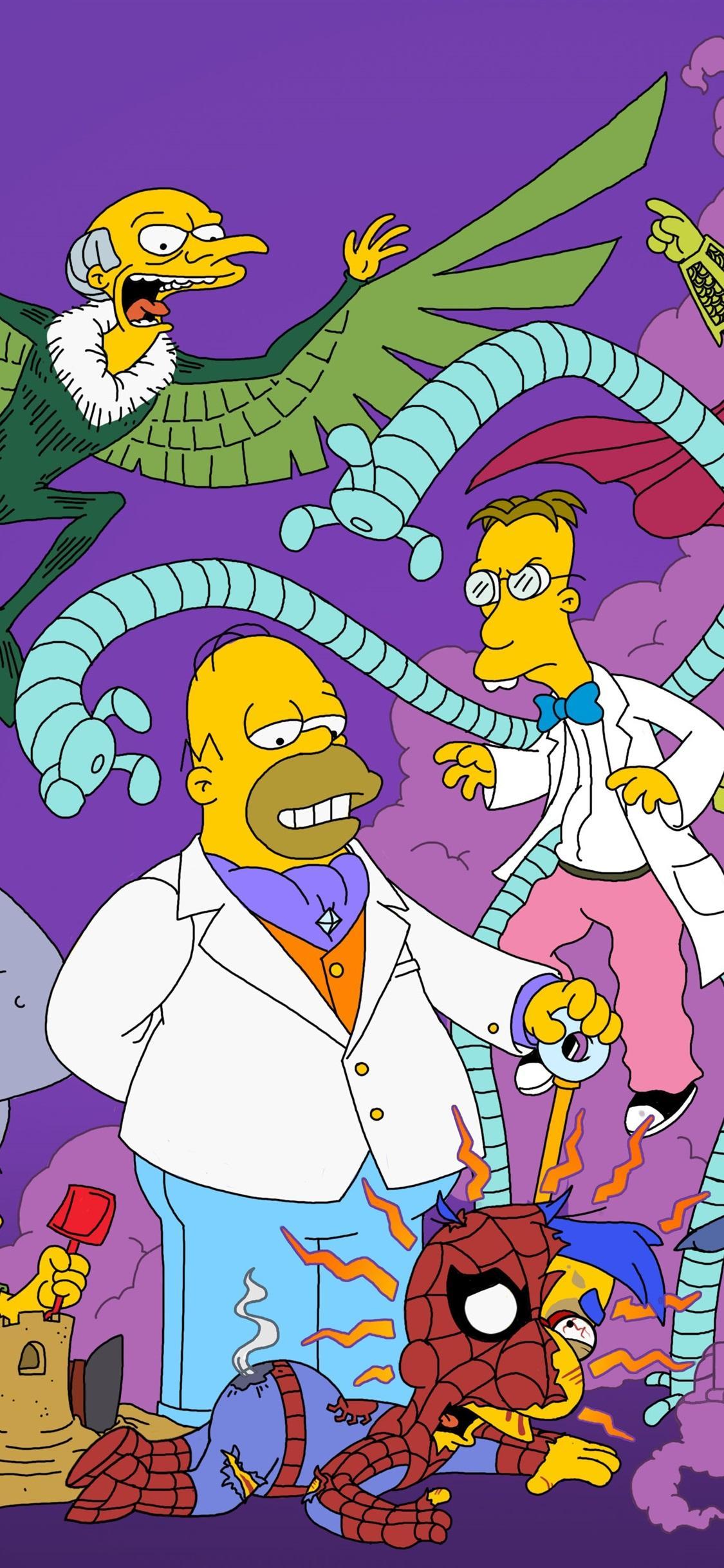 1125x2436 Simpsons iPhone Wallpaper