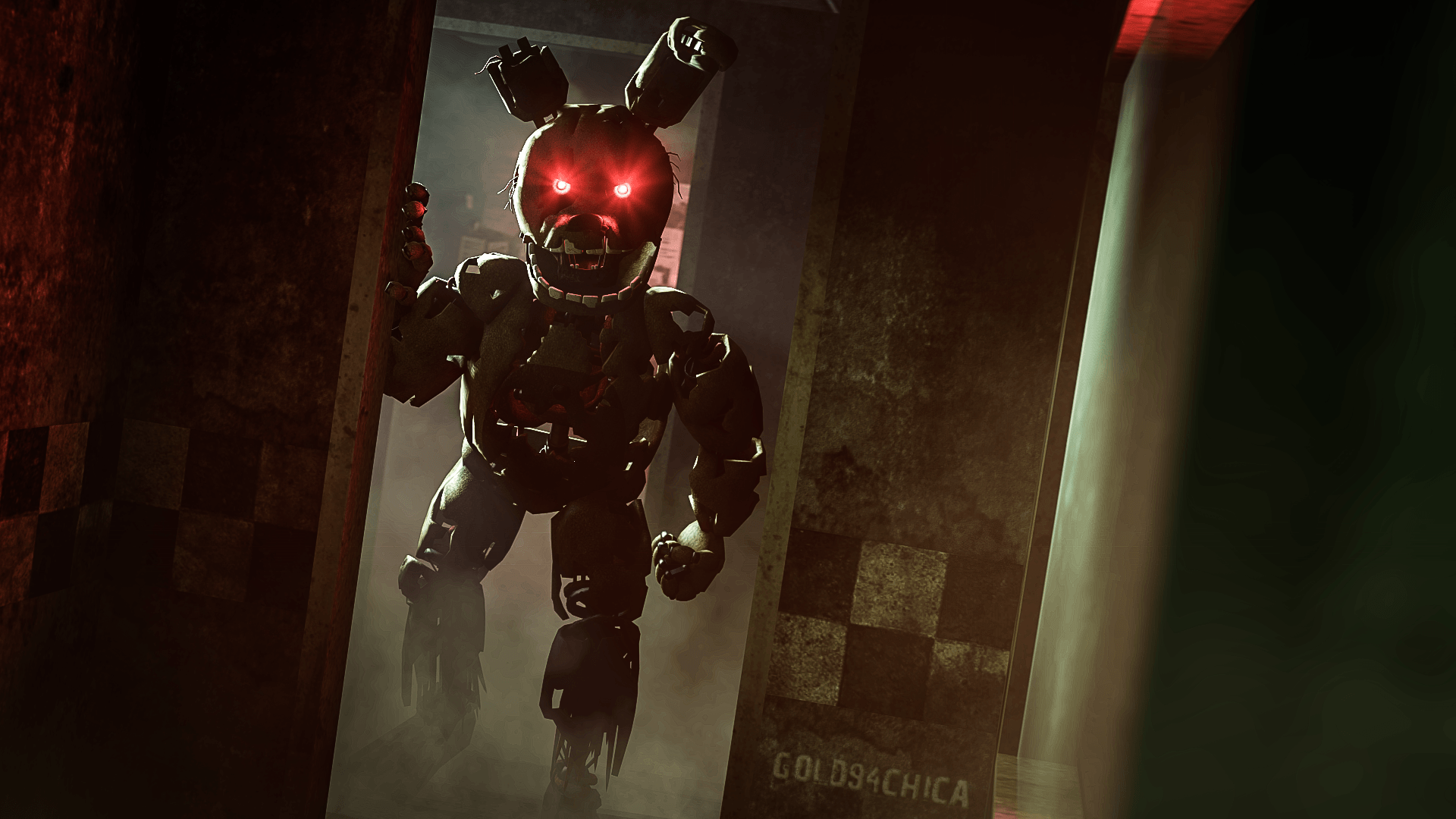 1920x1080 Fnaf Springtrap HD Wallpaper