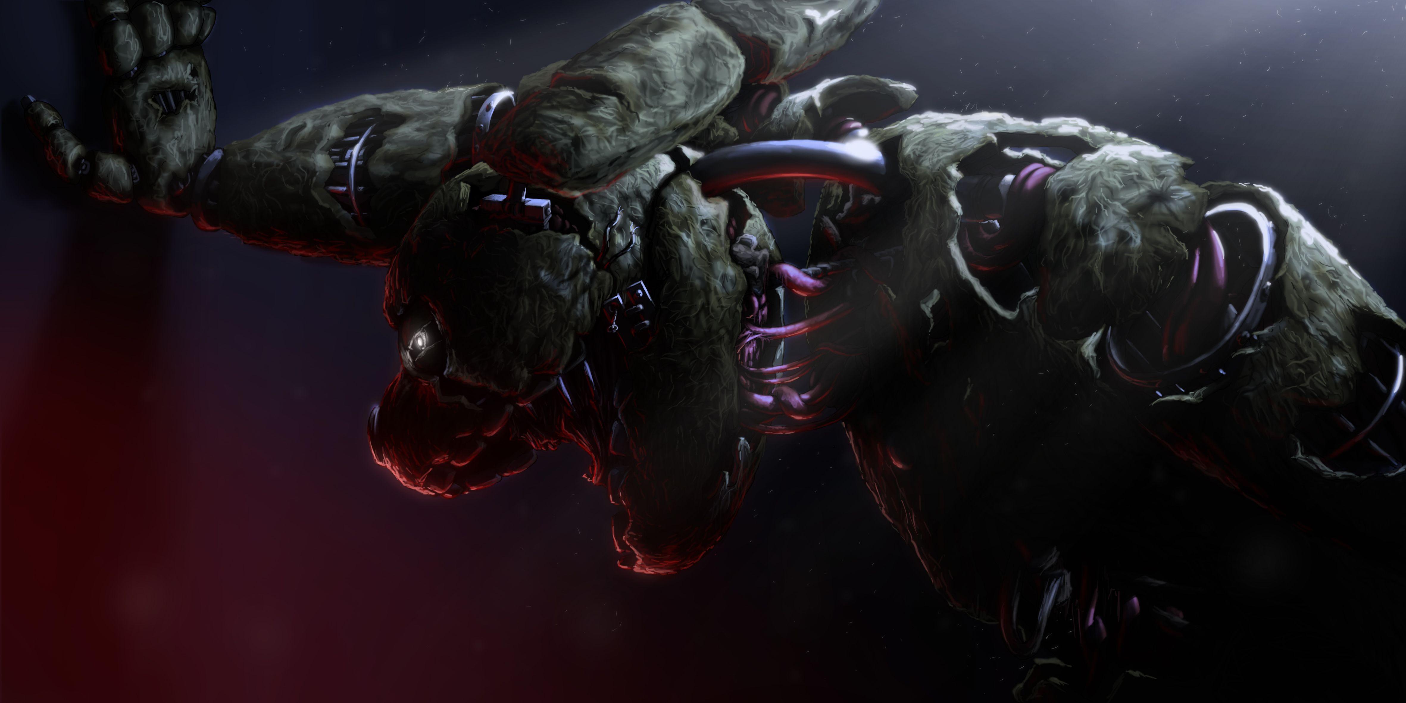 4724x2362 Fnaf Springtrap HD Wallpaper