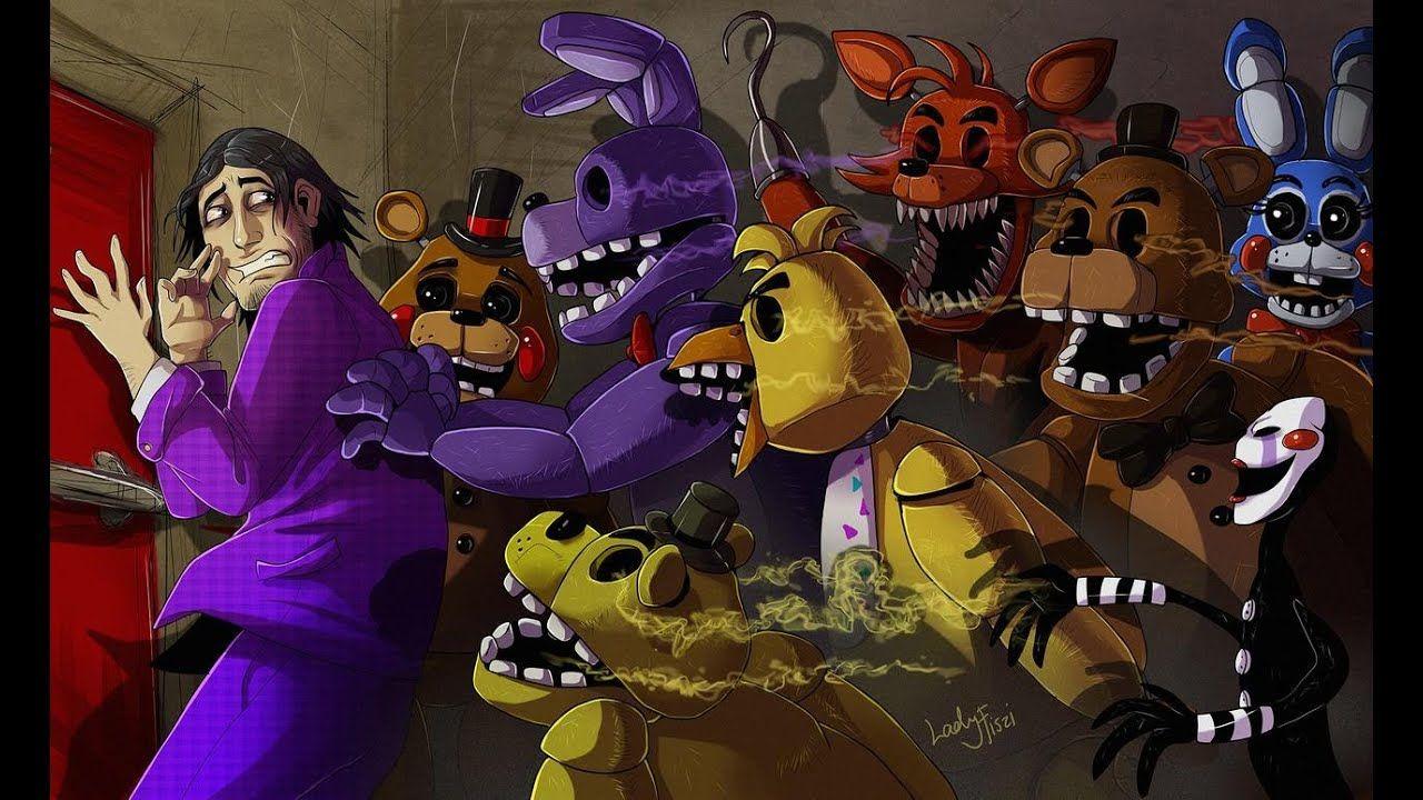 1280x720 Purple Guy's Death Springtrap Live Wallpaper (Music Is Included With The Wallpaper)