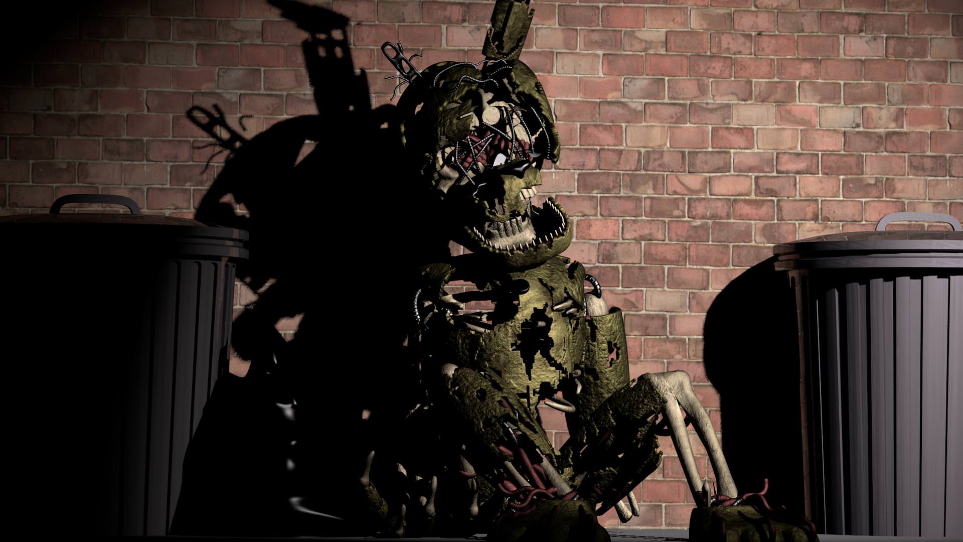 1920x1080 Made a few edits to LazyThePotato's FNAF 6 Springtrap Model