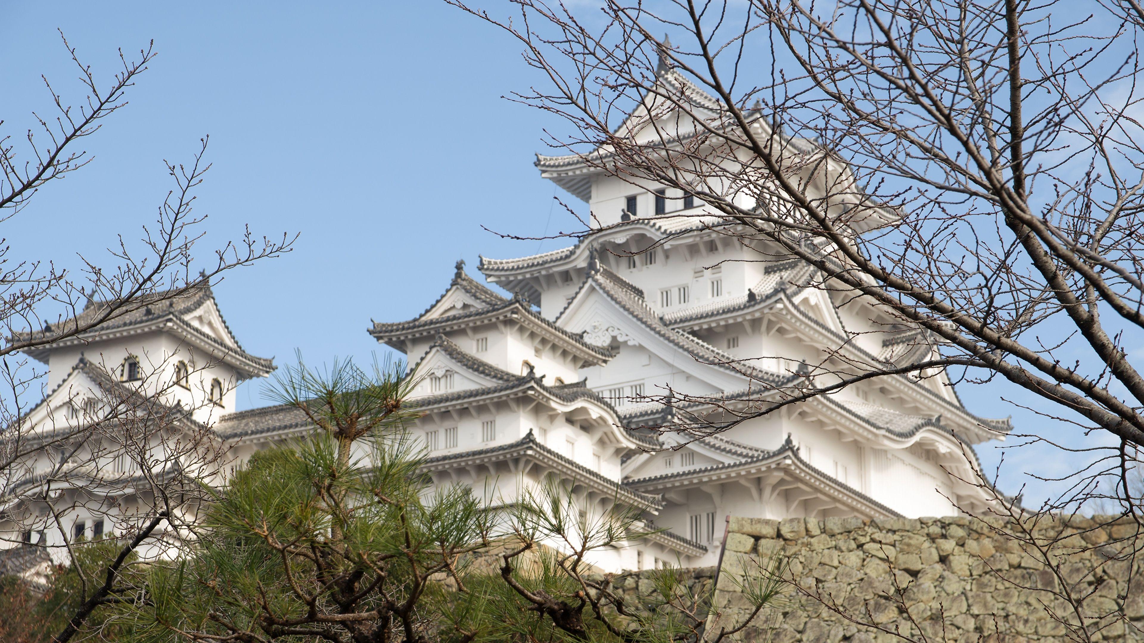 3840x2160 Photo Japan Himeji Castle, Hyogo prefecture Castles 3840x2160