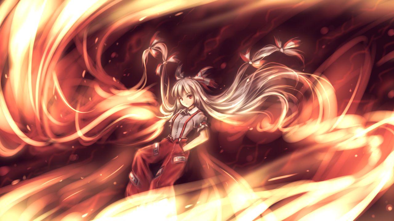 Fujiwara No Mokou Wallpapers Top Free Fujiwara No Mokou Backgrounds Wallpaperaccess