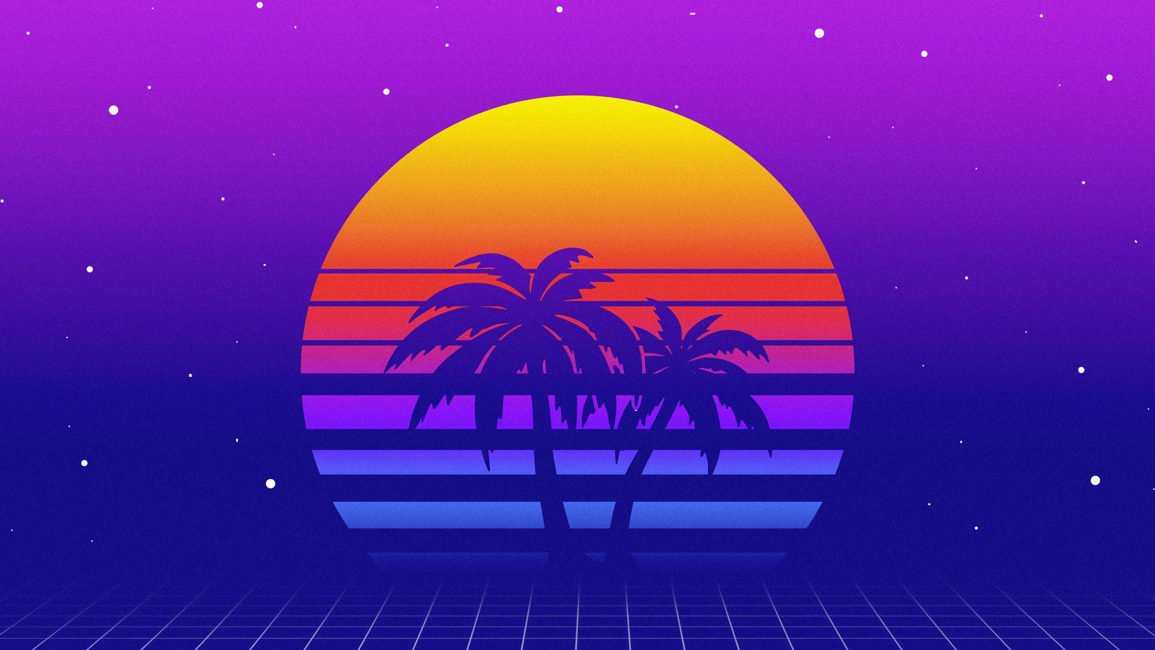 3840x2160 Synthwave Wallpaper iPhone Wallpaper & Background Download