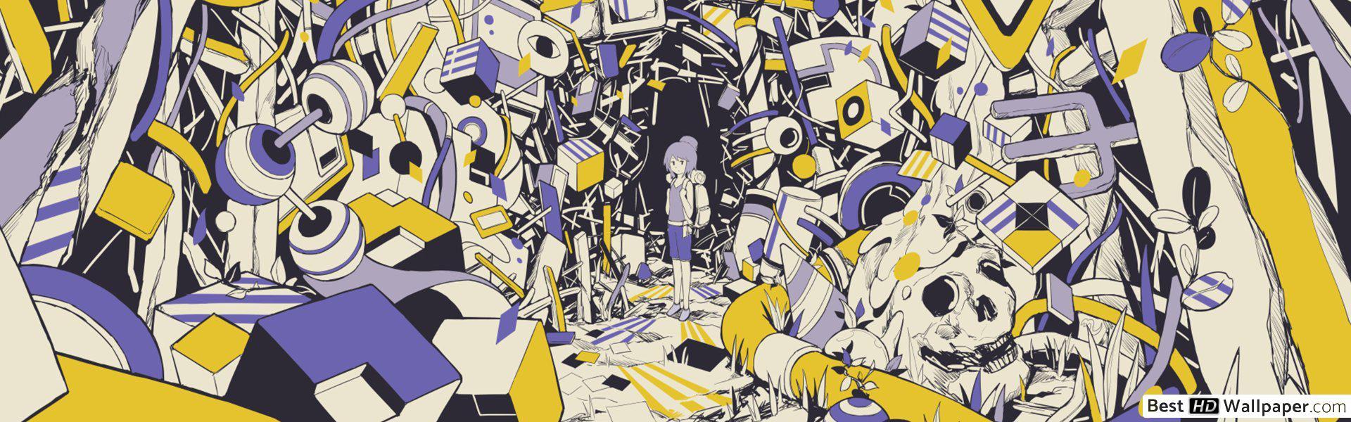 1920x600 Abstract anime HD wallpaper download