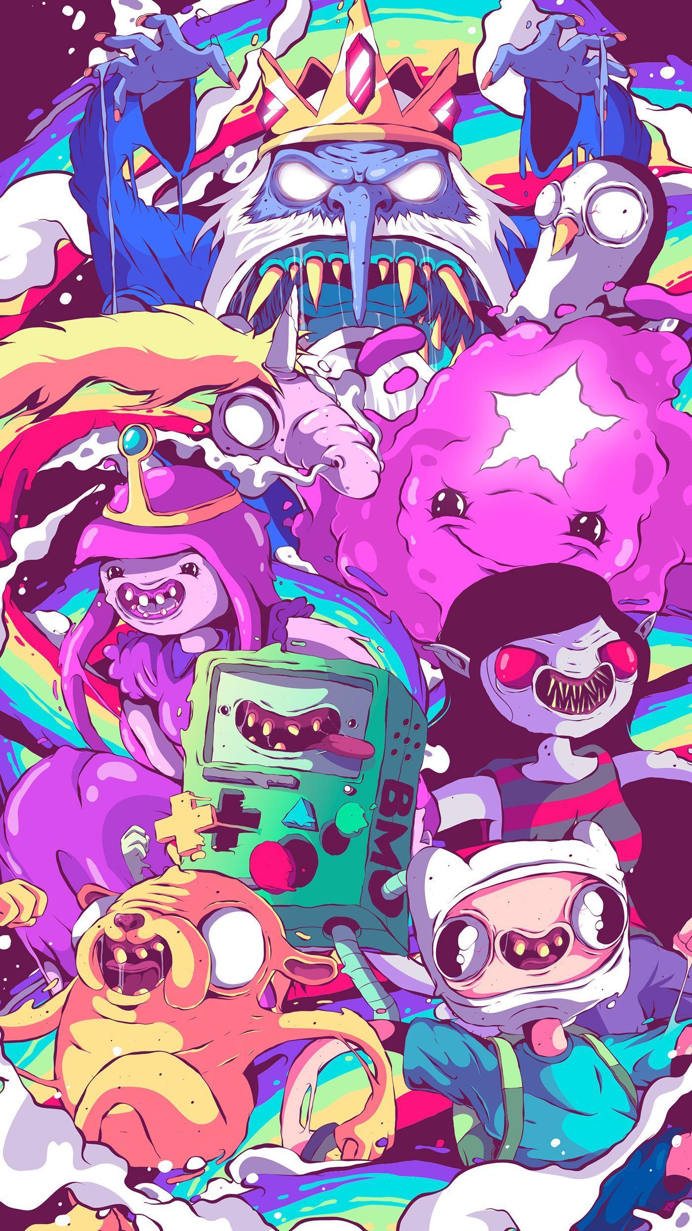 1400x2489 Adventure Time in the Liquid World. Adventure time wallpaper, Adventure time art, Pop art wallpaper