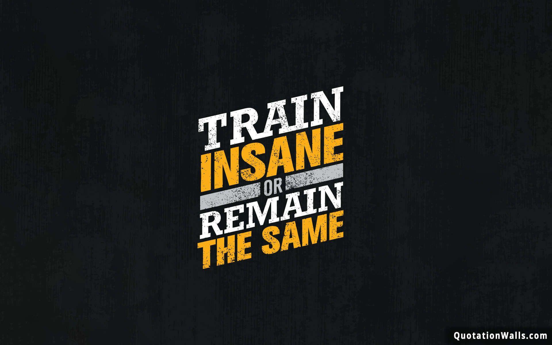 1920x1200 Train Insane Motivational Wallpaper For Mobile Quotes Wallpaper HD
