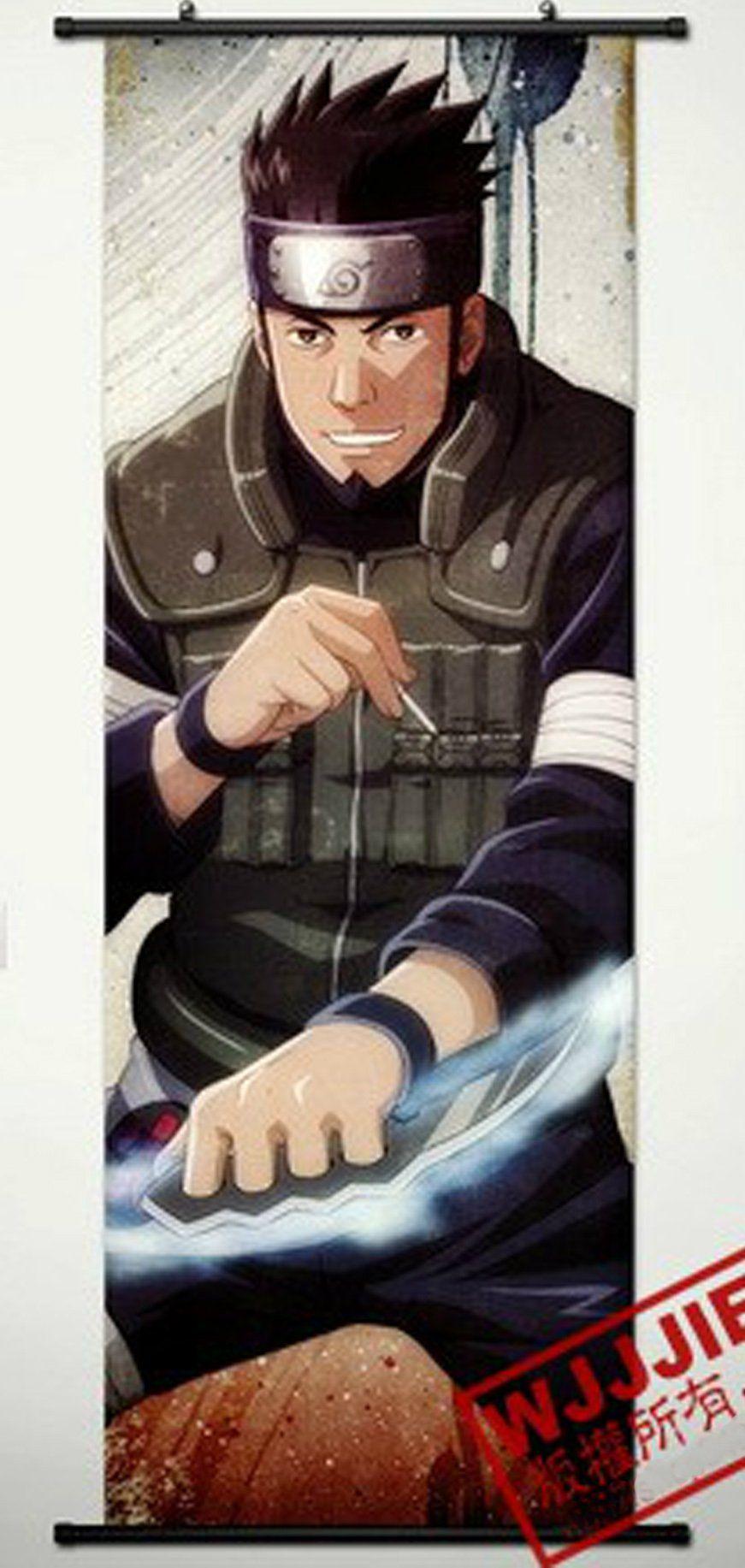 871x1833 Home Decor Naruto Sarutobi Asuma Cosplay Wall Scroll Poster 49.2 X 17.7 Inches 486: Prints: P. Naruto Shippuden Anime, Naruto Characters, Anime Naruto