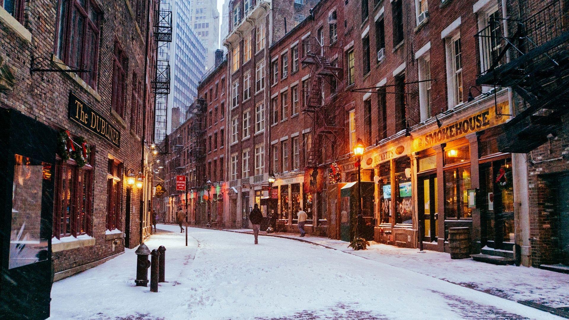 New York City Lights Winter Wallpapers