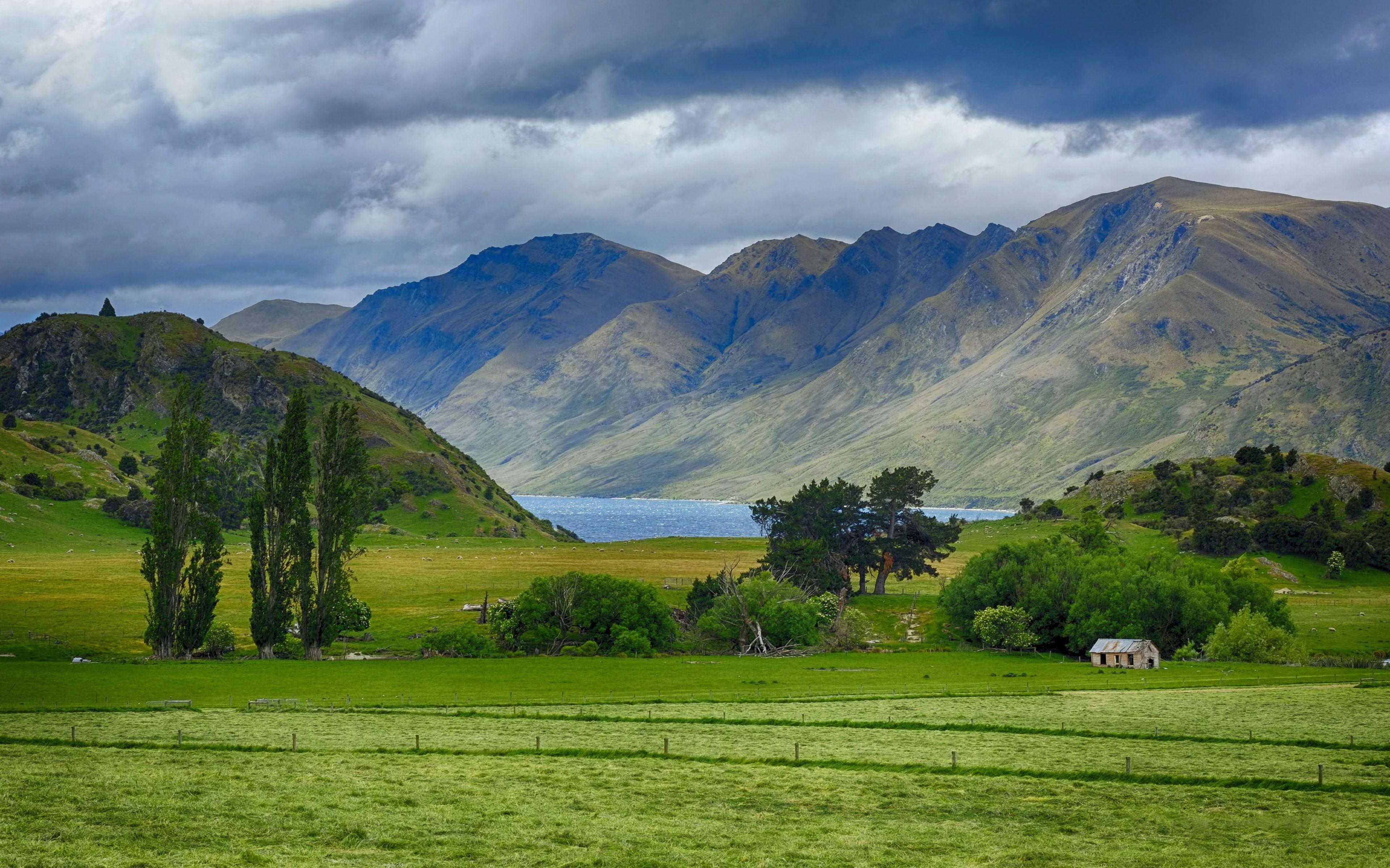 3840x2400 Landscape Of New Zealand Beautiful HD Wallpaper For Your Desktop :