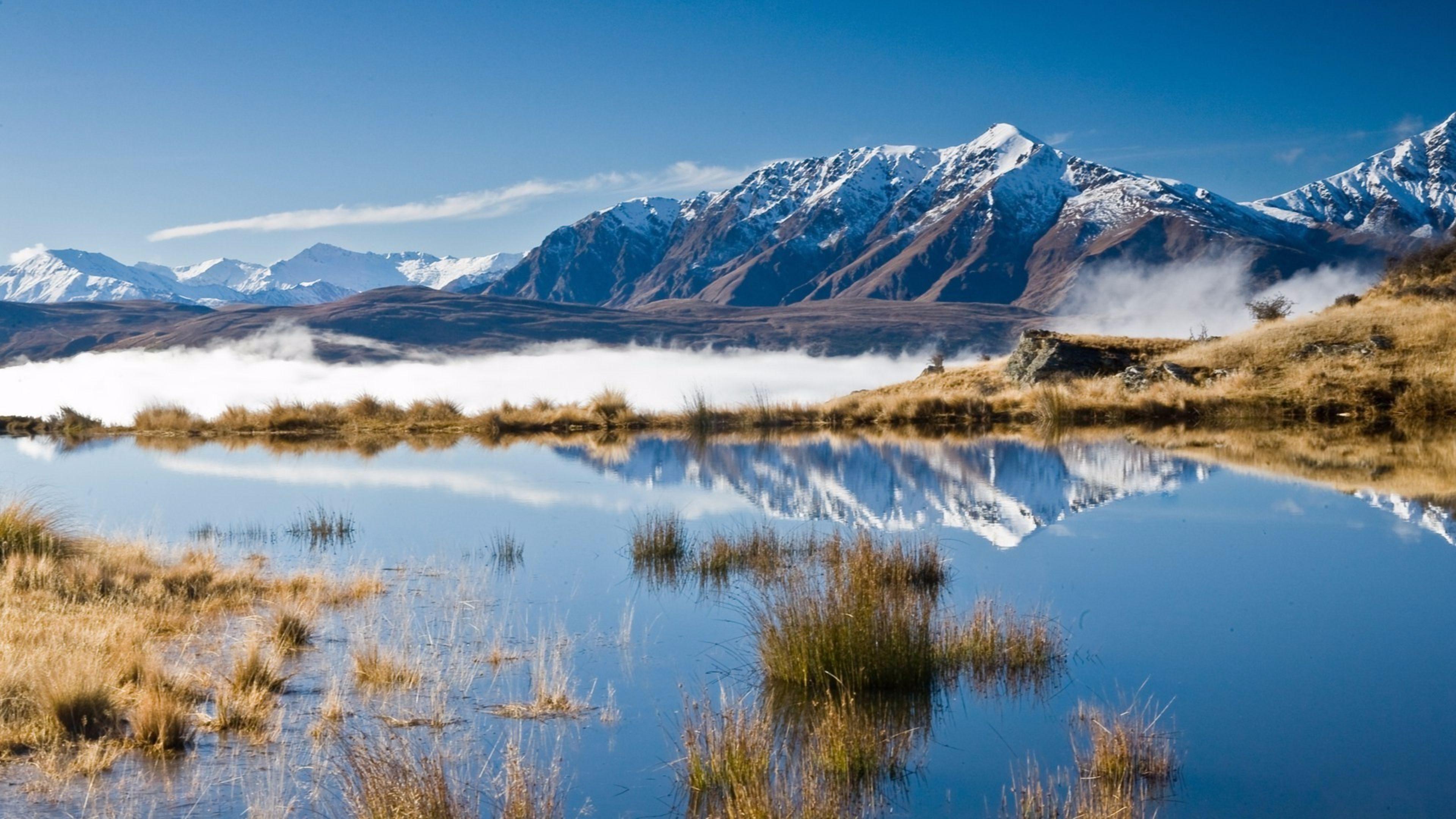3840x2160 Free Download 4k Queenstown, New Zealand Wallpaper Landscape Oil Painting On Canvas HD Wallpaper