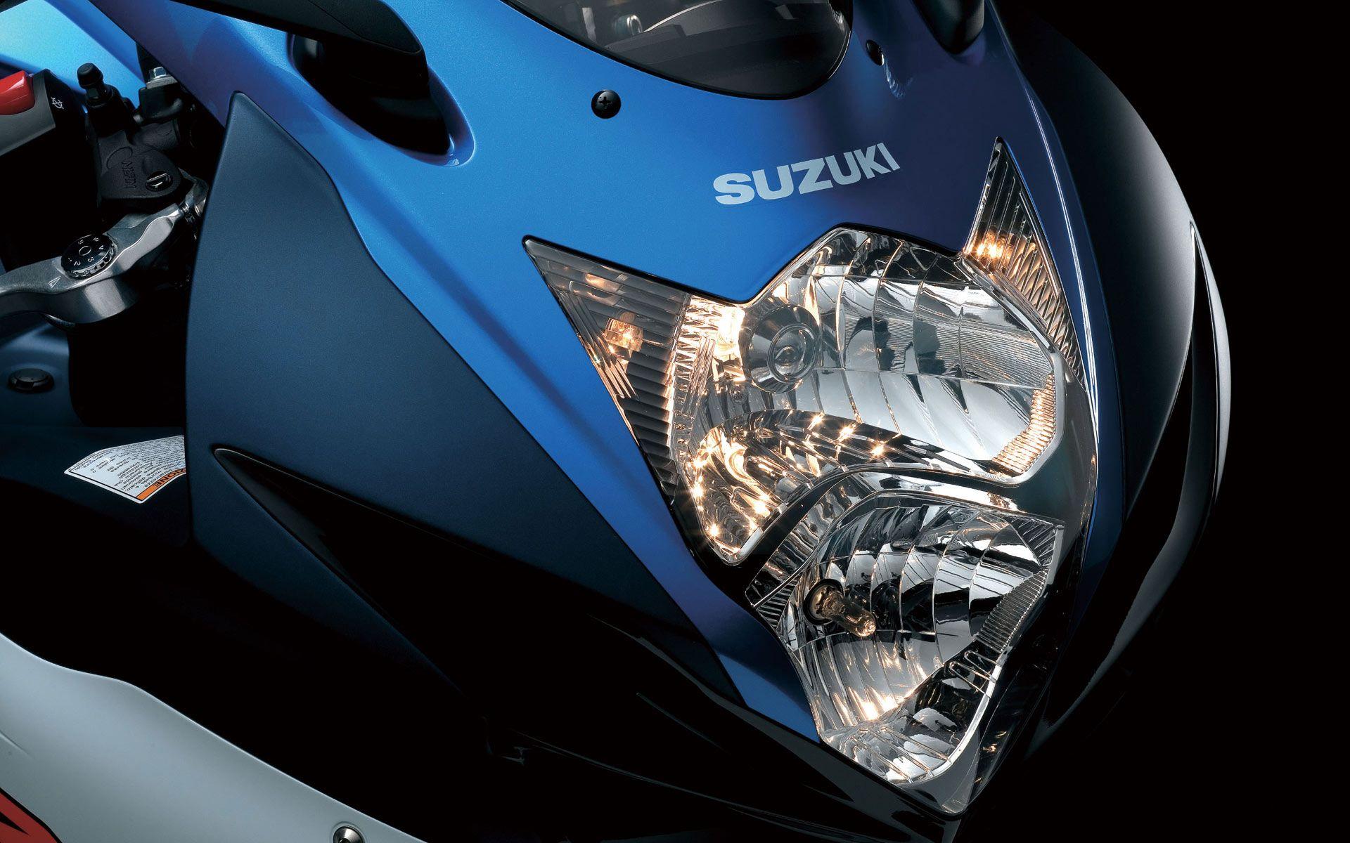1920x1200 Download desktop wallpaper Blue Suzuki motorcycle