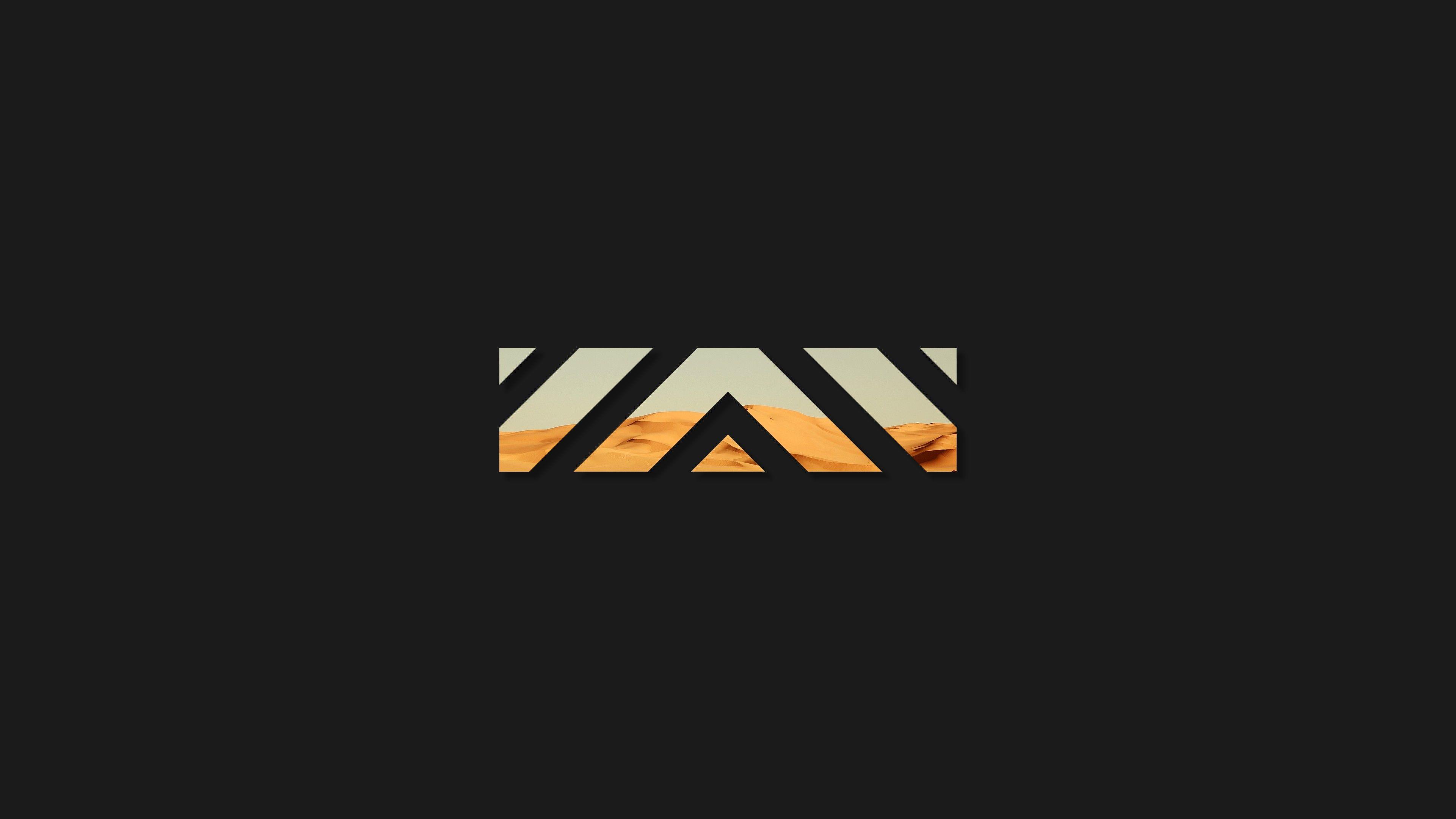 3840x2160 geometry, Sand, Minimalism Wallpaper HD / Desktop and Mobile Background