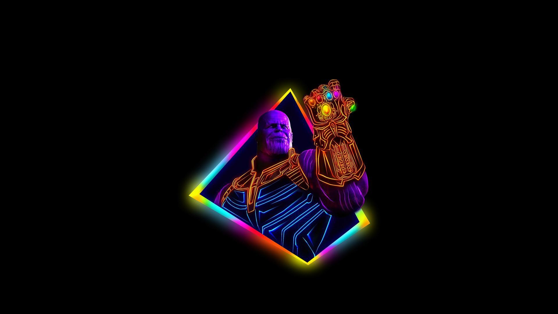 1920x1080 Minimalist Infinity Gauntlet Wallpaper