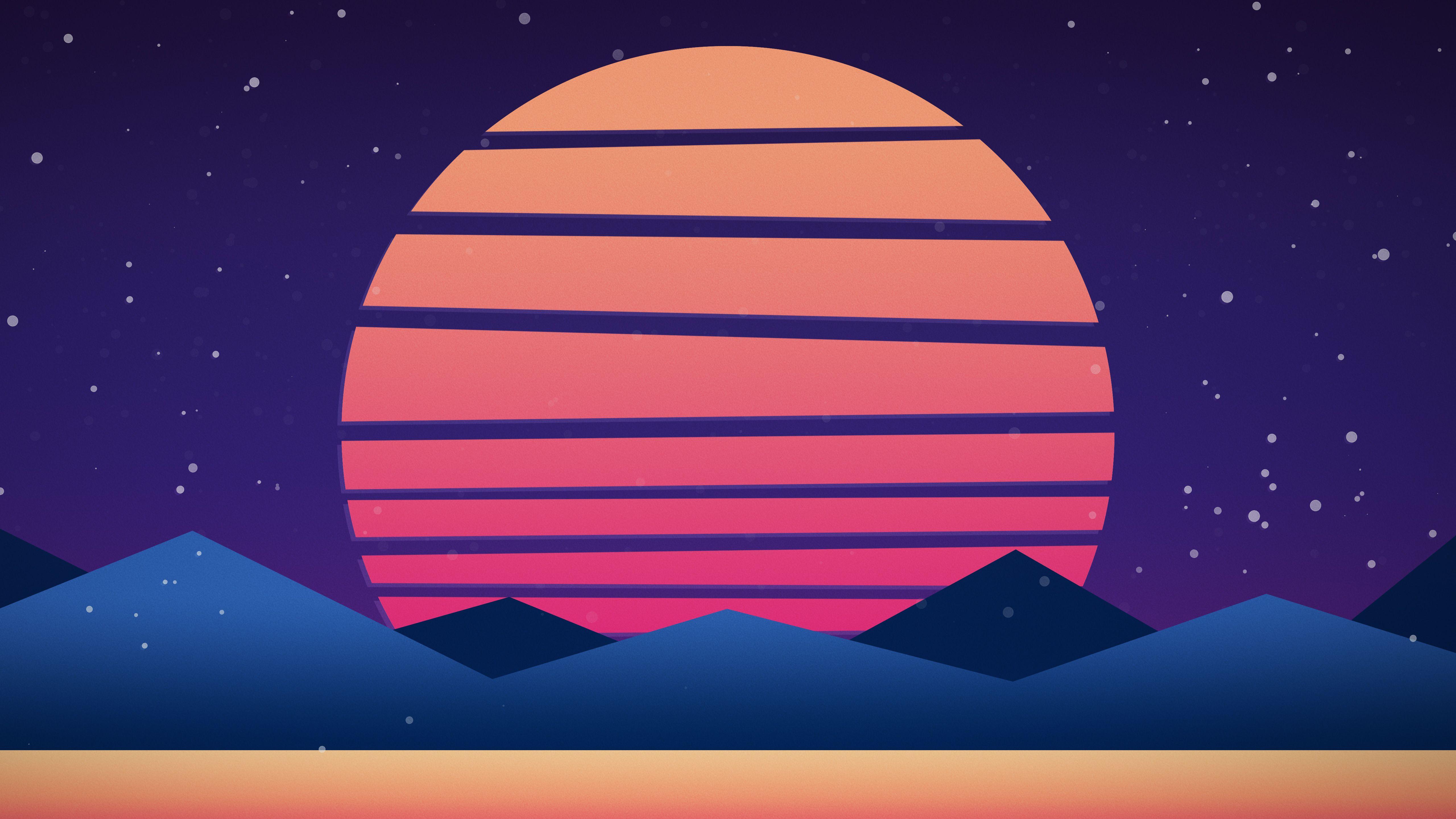 5120x2880 Neon 80s Wallpaper image Quotes