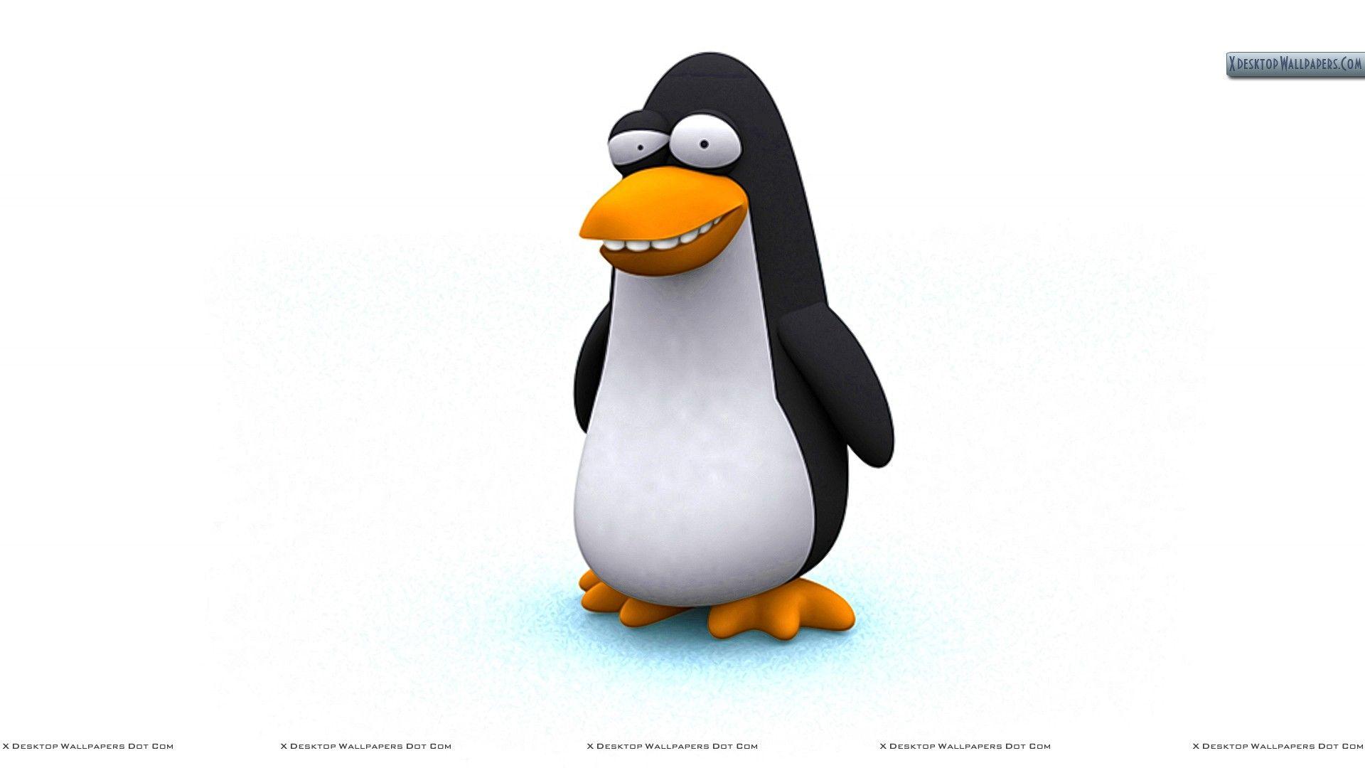 1920x1080 A Funny 3D Penguin Wallpaper
