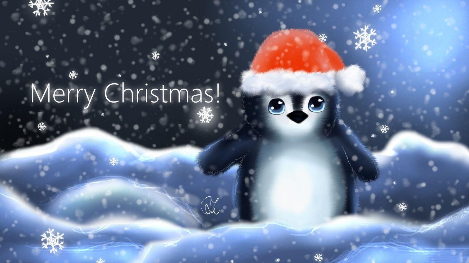 1600x900 3D Holidays Christmas Penguin Wallpaper Penguin Background