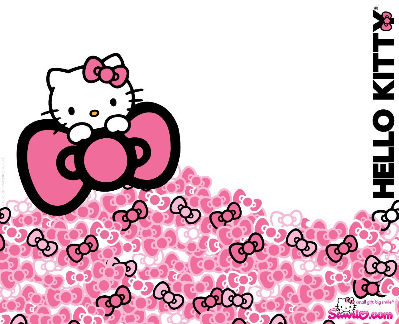 Kitty pink wallpaper dark hello 51+ Anime