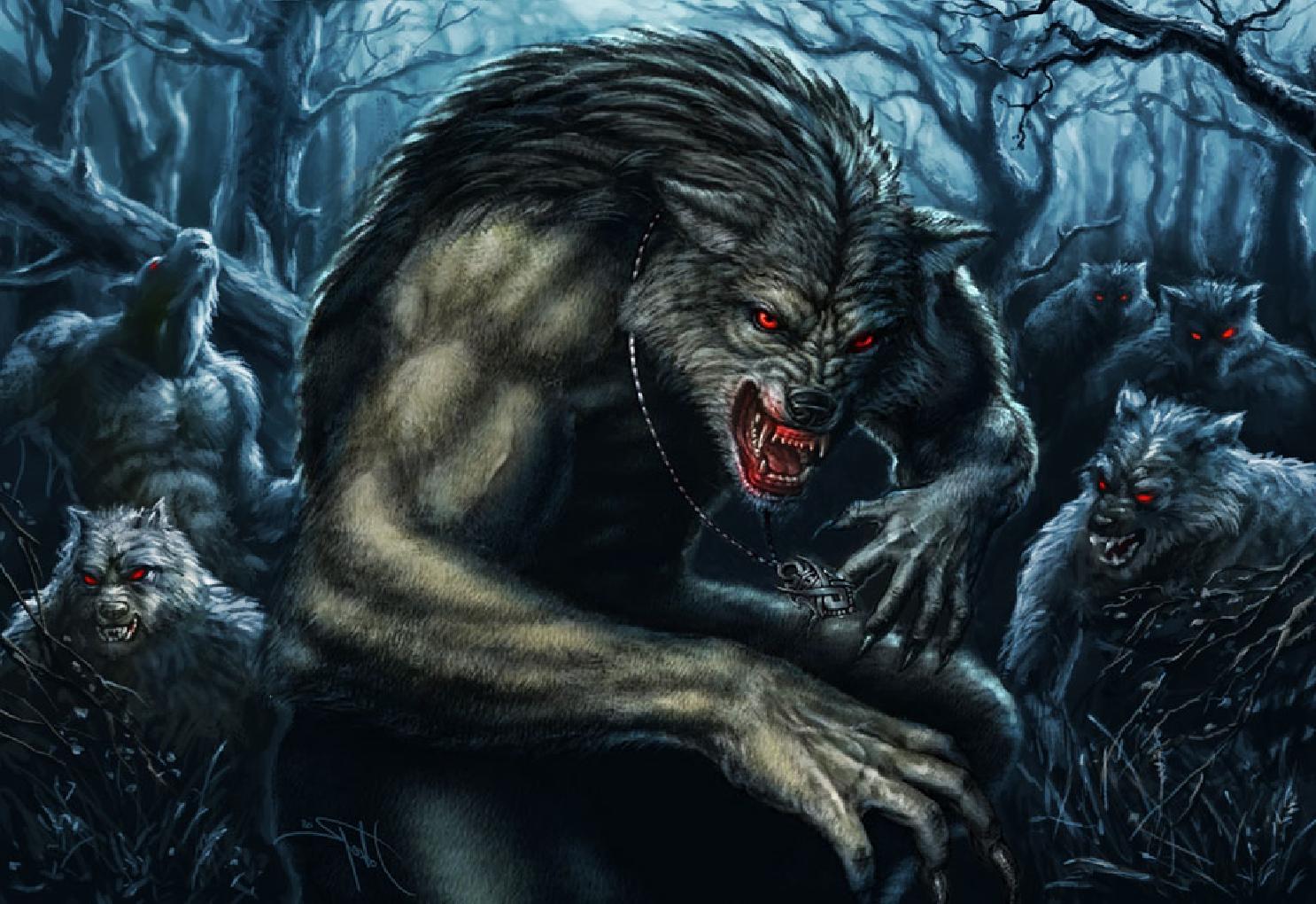 1486x1020 Werewolf Wallpaper HD Background Free Download