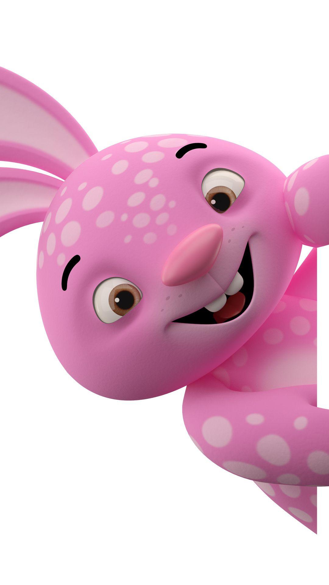 1080x1920 smile, pink, 3D, funny, rabbit, character, cute, monster desktop wallpaper 7309